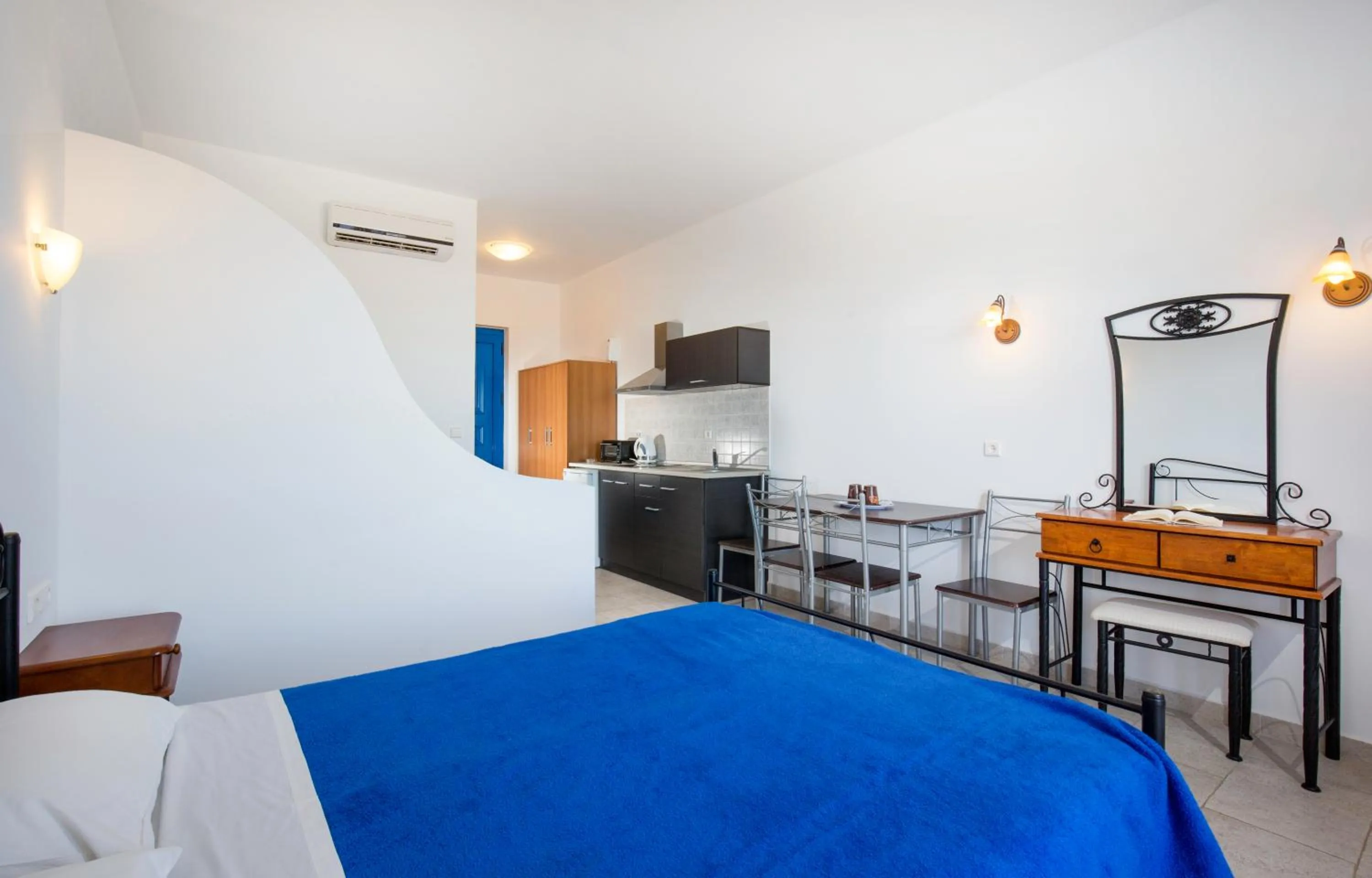 Internal: Not applicable to any particular room, Bed in 'Lindian Myth' Sea View Studios