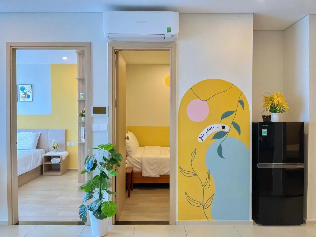 Bed in The Sóng Vũng Tàu - Thương's Homestay