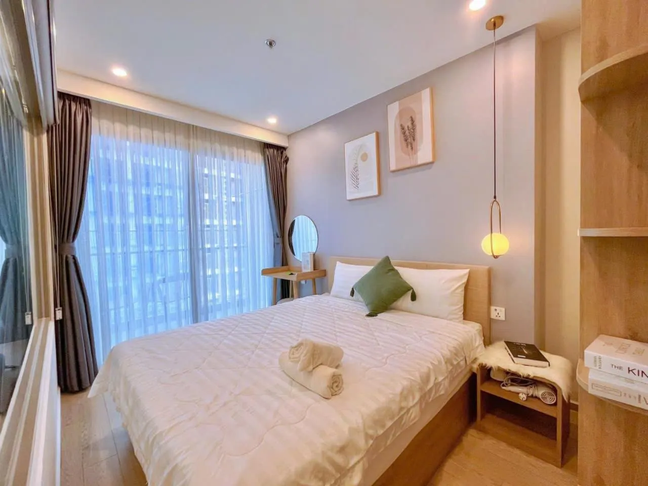 Bed in The Sóng Vũng Tàu - Thương's Homestay