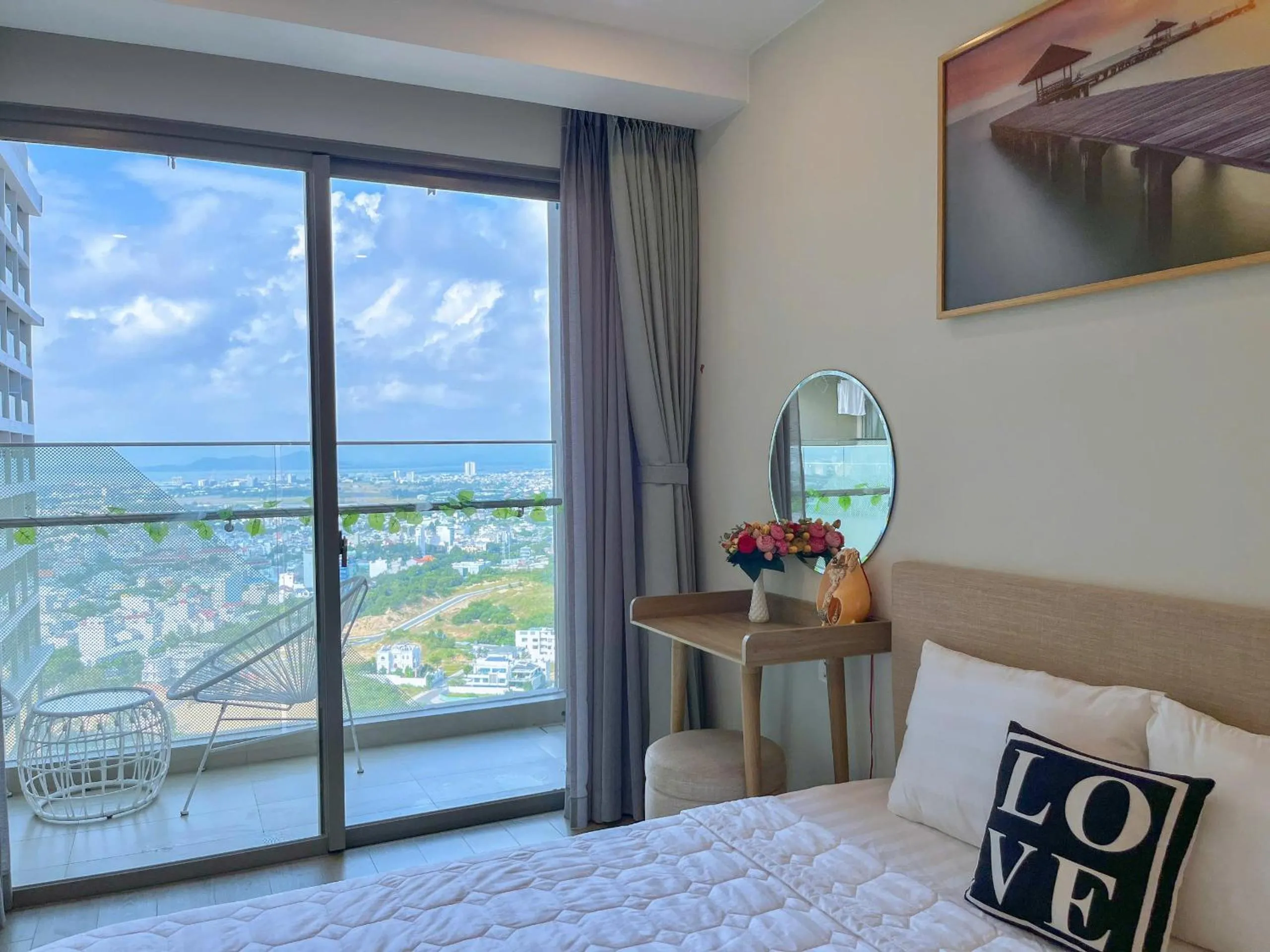 Bed in The Sóng Vũng Tàu - Thương's Homestay