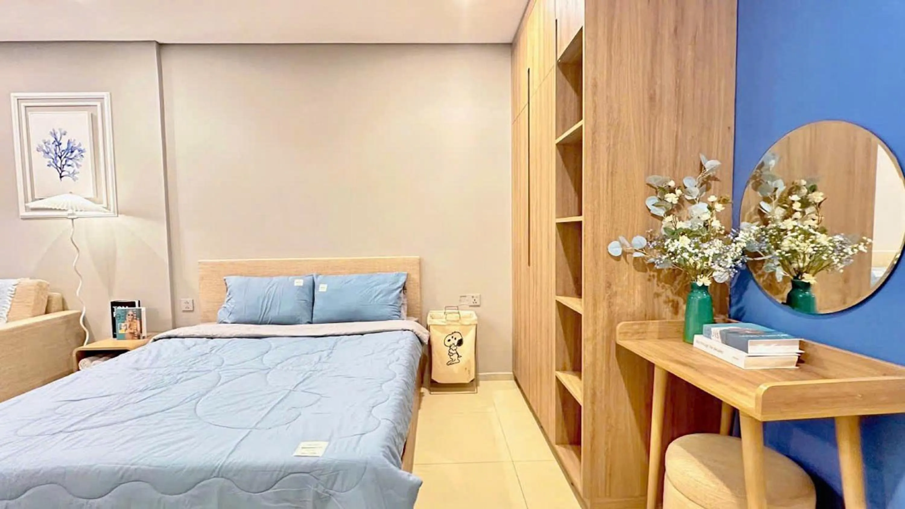 Bed in The Sóng Vũng Tàu - Thương's Homestay