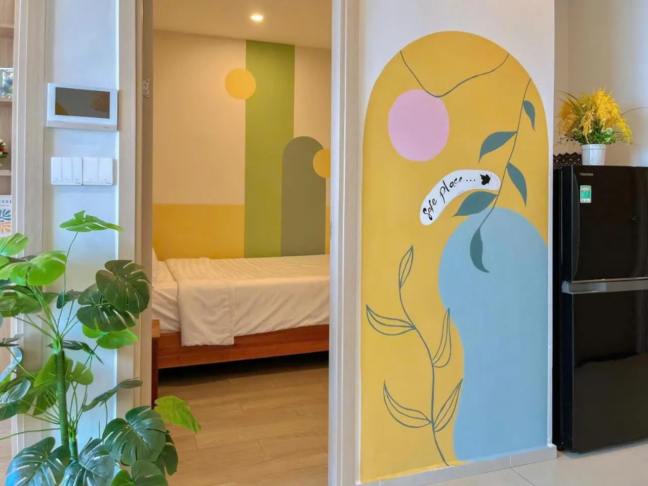 Bed in The Sóng Vũng Tàu - Thương's Homestay