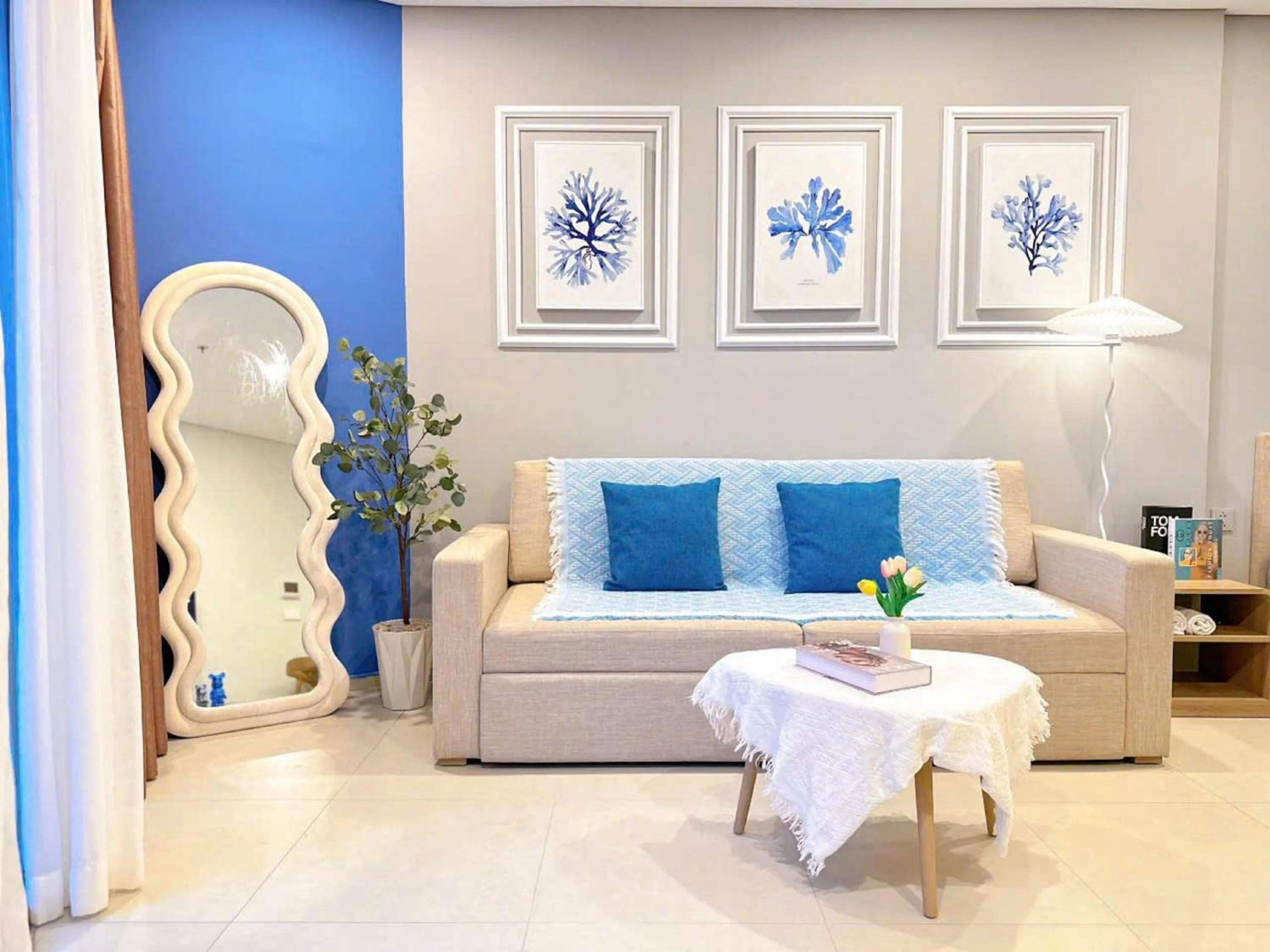 Living room in The Sóng Vũng Tàu - Thương's Homestay