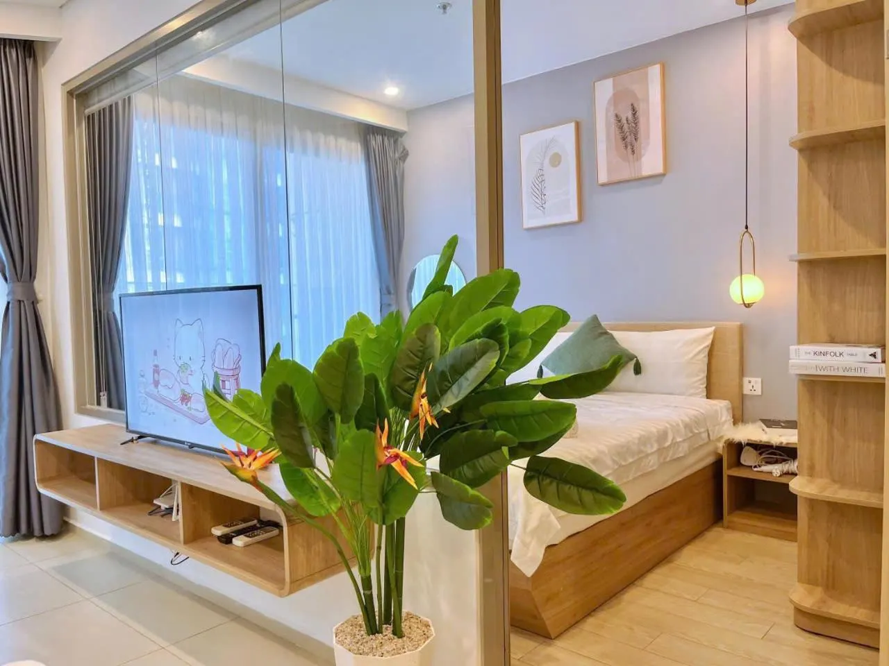 Bed in The Sóng Vũng Tàu - Thương's Homestay