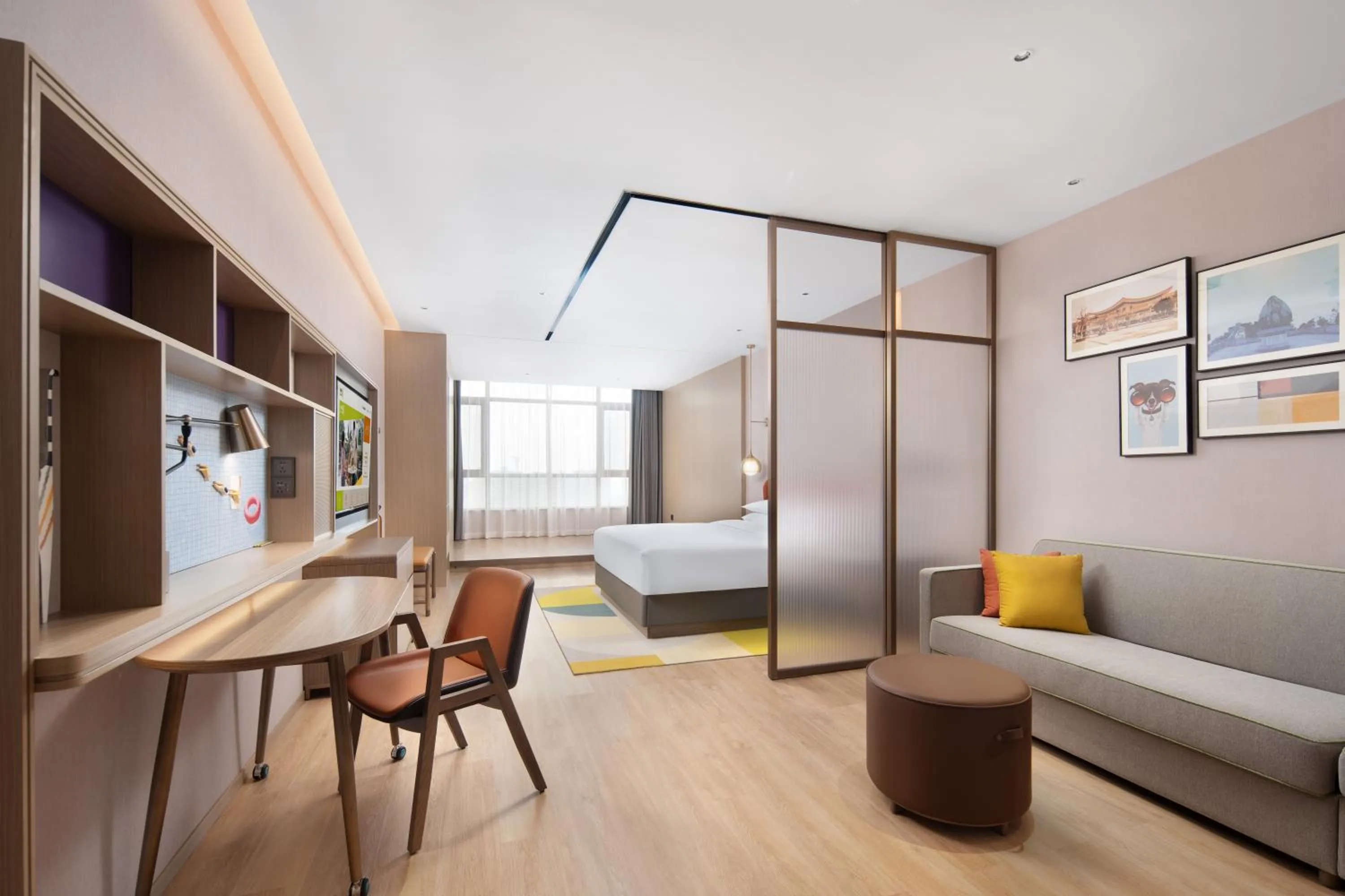 Bed in Home2 Suite by Hilton Hengyang Zhenxiang