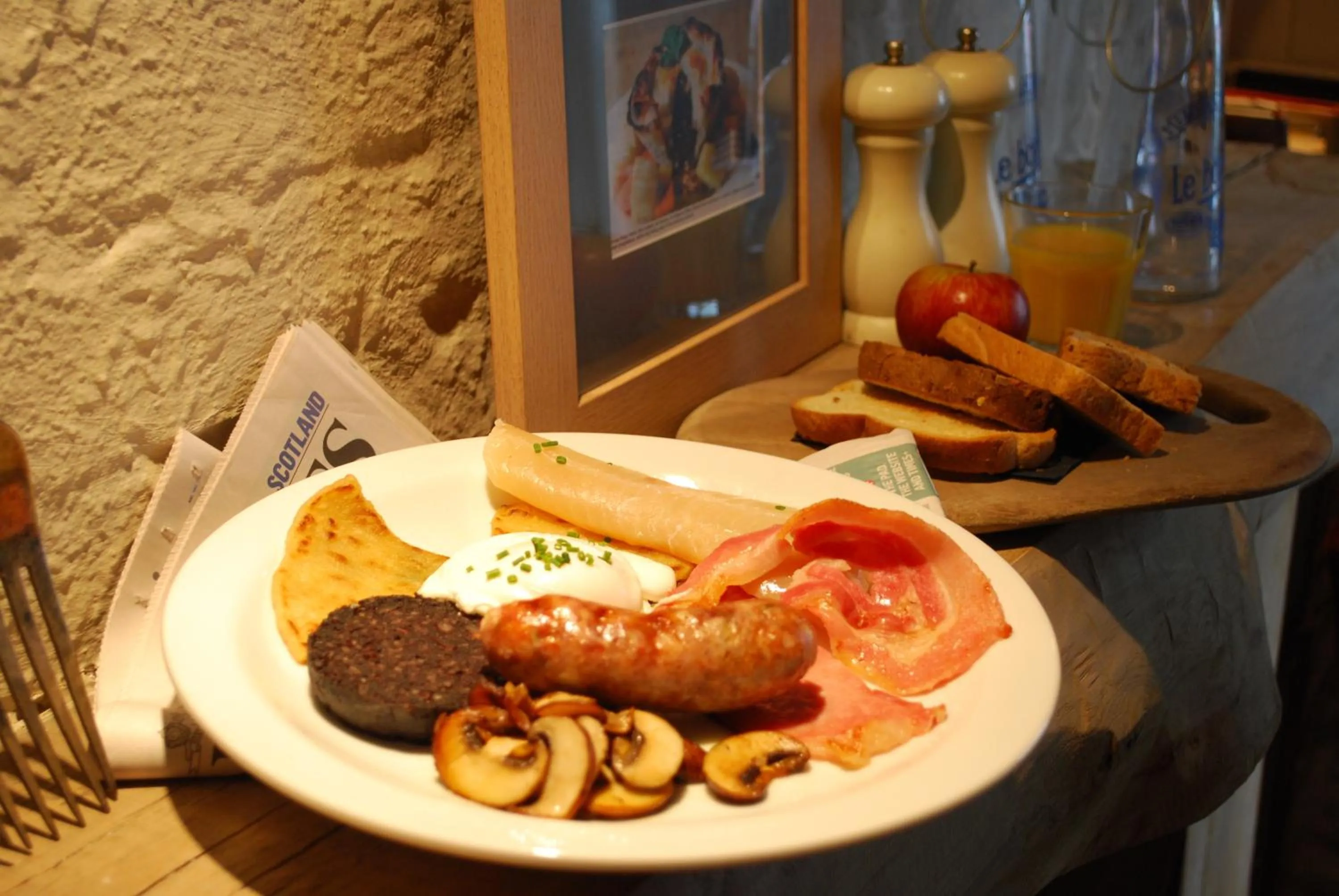 Food close-up in The Cross Keys in Kippen
