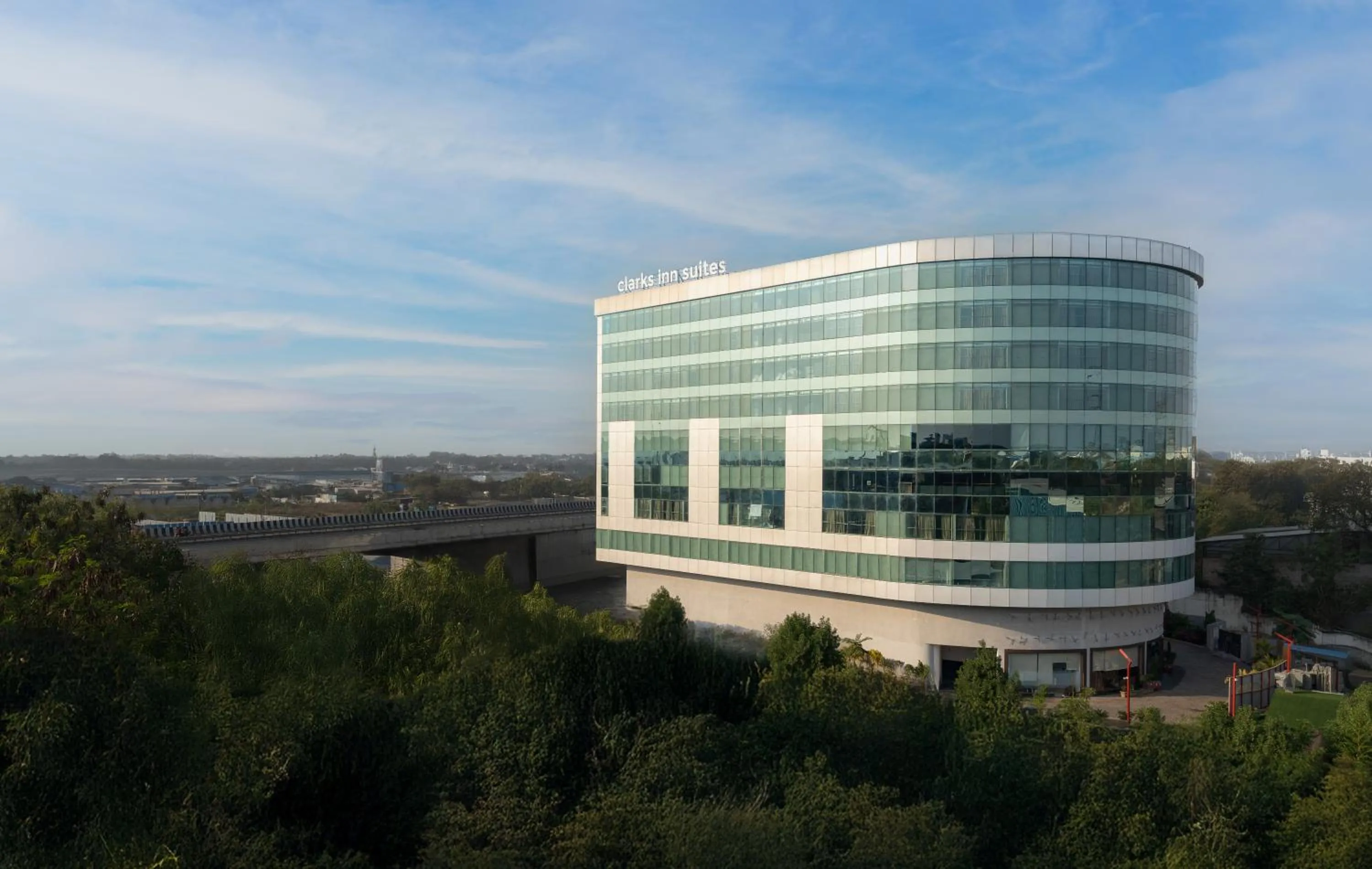 Property building in Clarks Inn Suites Hyderabad Airport