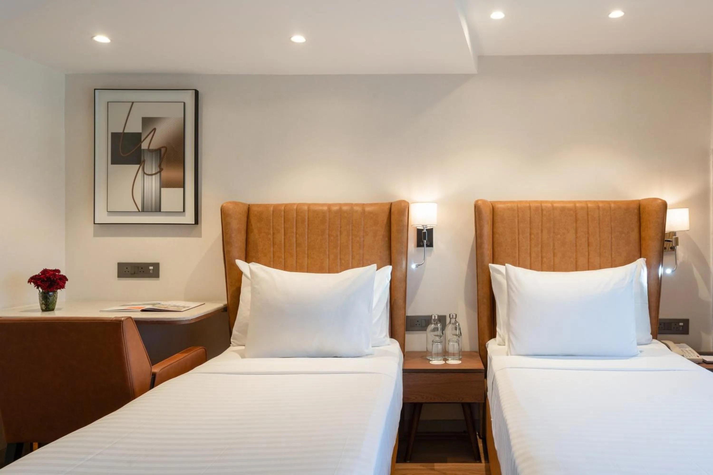 Bedroom, Bed in Clarks Inn Suites Hyderabad Airport