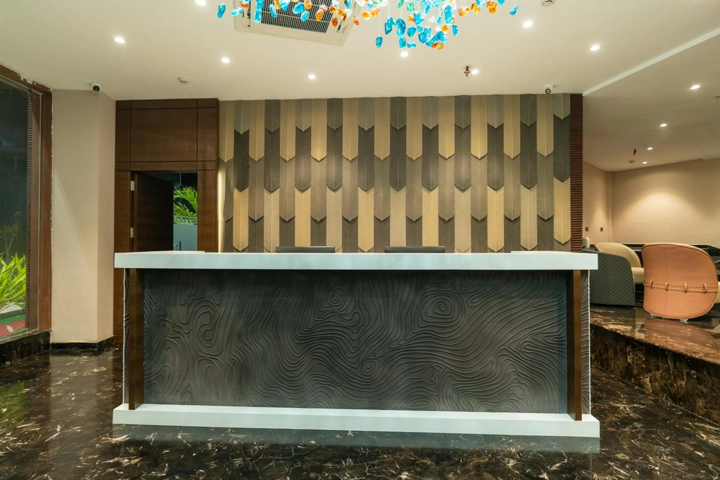 Lobby or reception in Clarks Inn Suites Hyderabad Airport