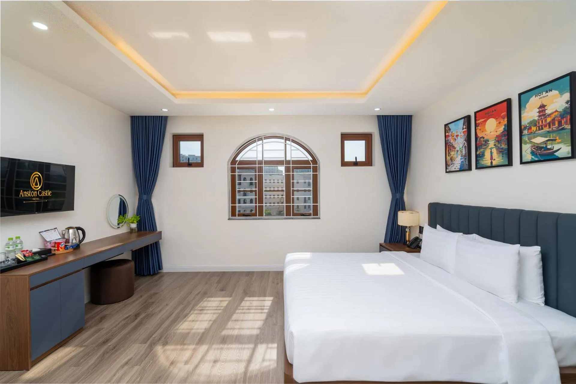 Bedroom, Bed in Anston Castle Hotel Phu Quoc Sunset Town