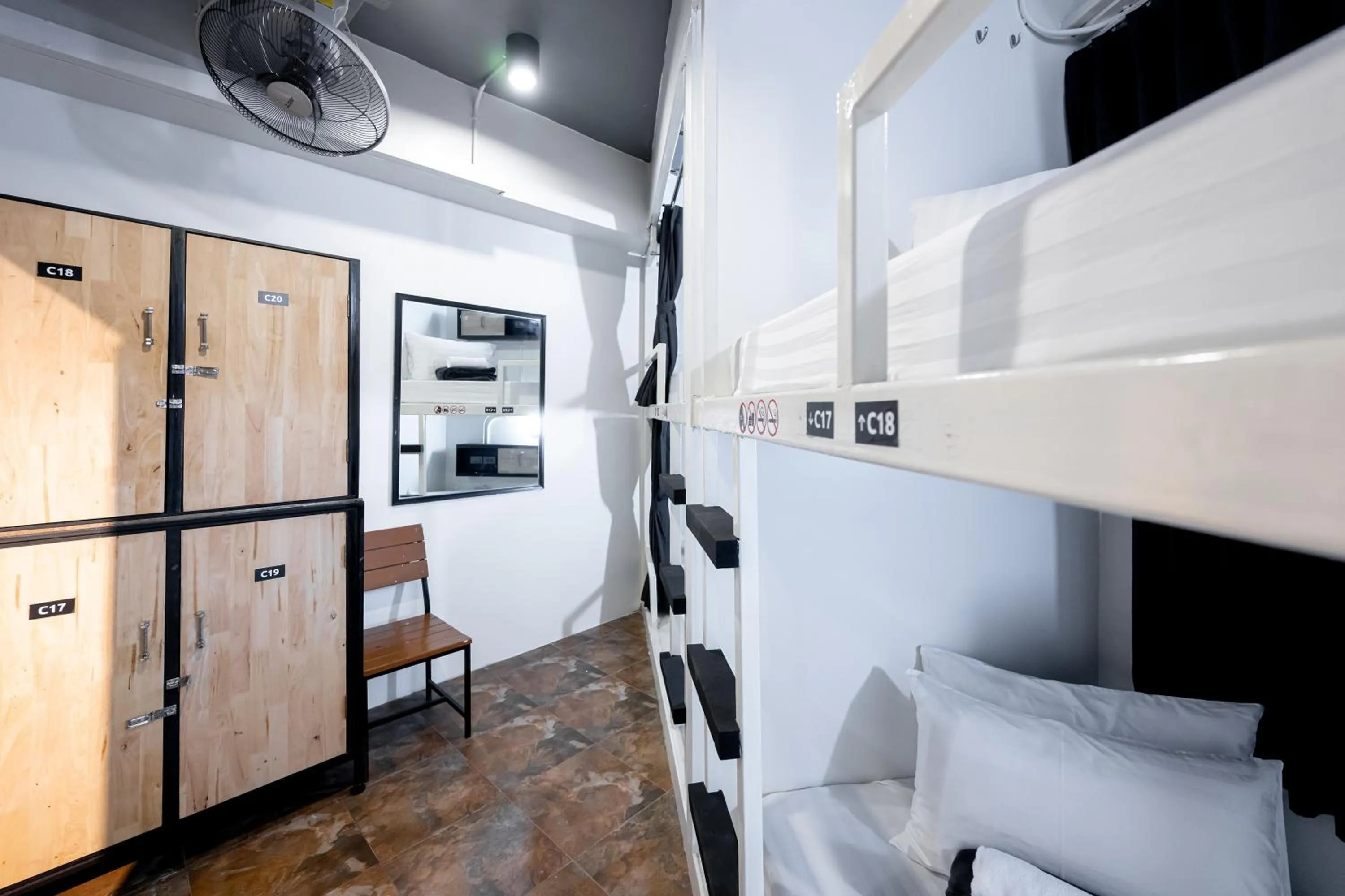 Bed in Vibes Hostel Bangkok