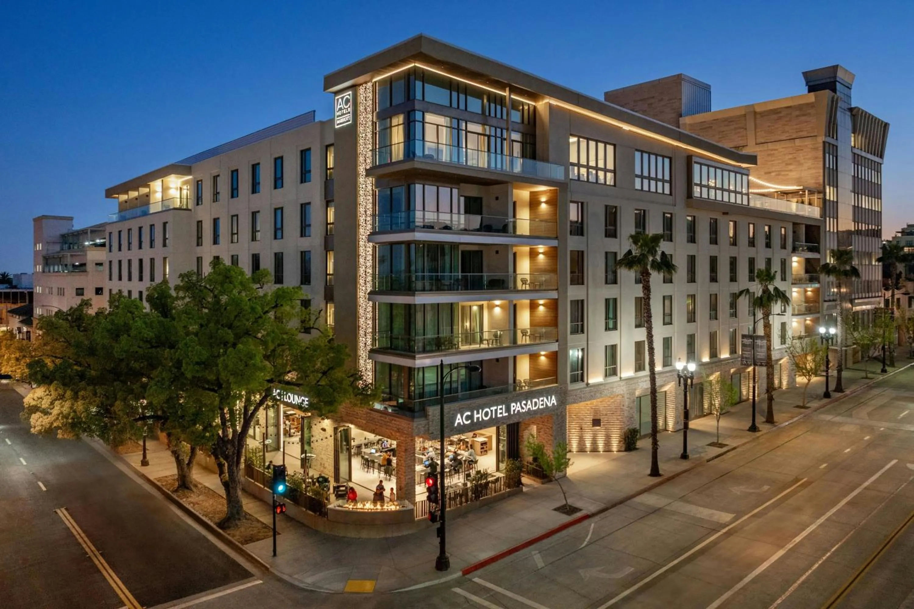 Property building in AC Hotel by Marriott Pasadena