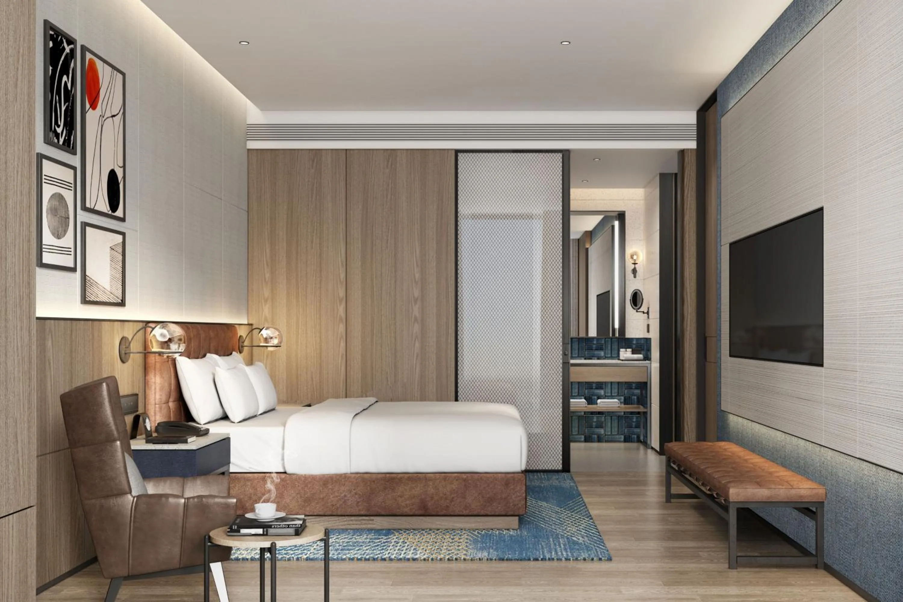 Photo of the whole room, Bed in Four Points by Sheraton Chongqing North Railway Station