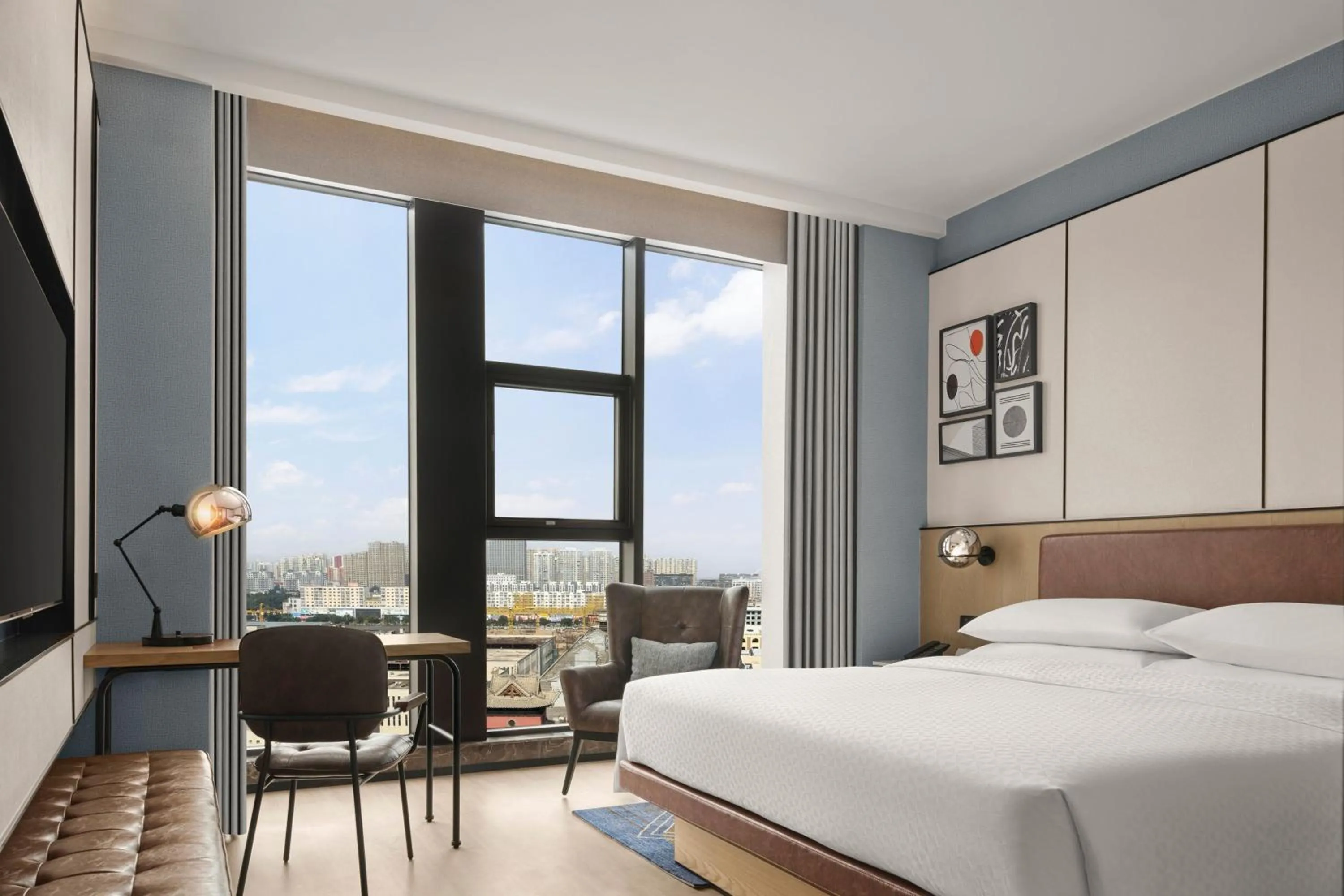 Photo of the whole room, Bed in Four Points by Sheraton Datong Pingcheng