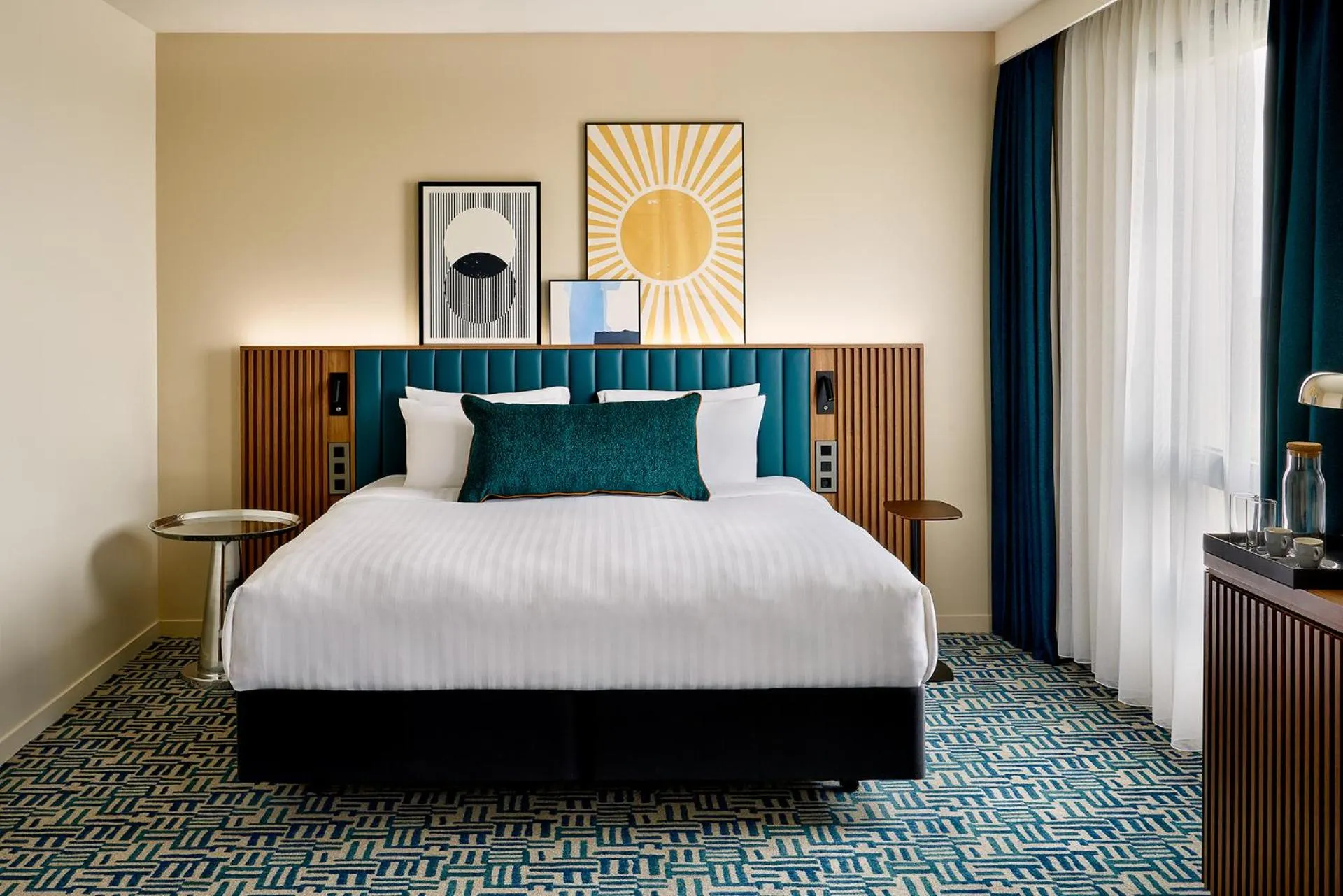 Bedroom, Bed in Courtyard by Marriott Lyon Eurexpo Stadium