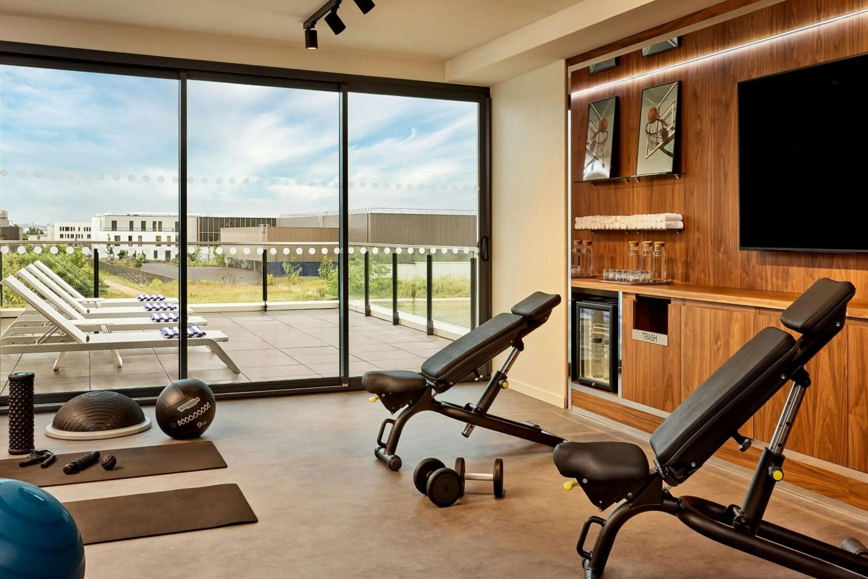 Fitness centre/facilities in Courtyard by Marriott Lyon Eurexpo Stadium