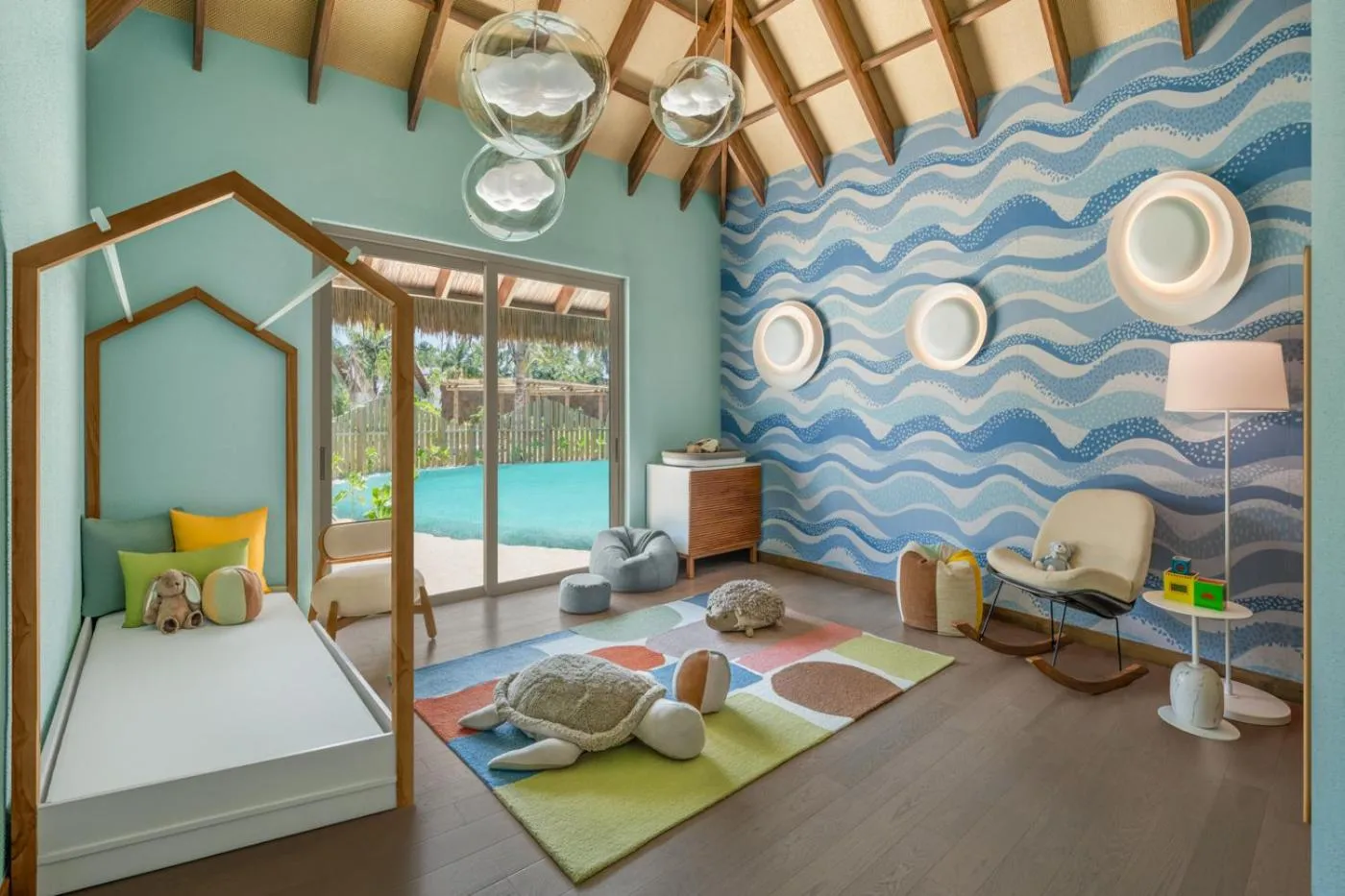 children, Bed in JW Marriott Maldives Kaafu Atoll Island Resort