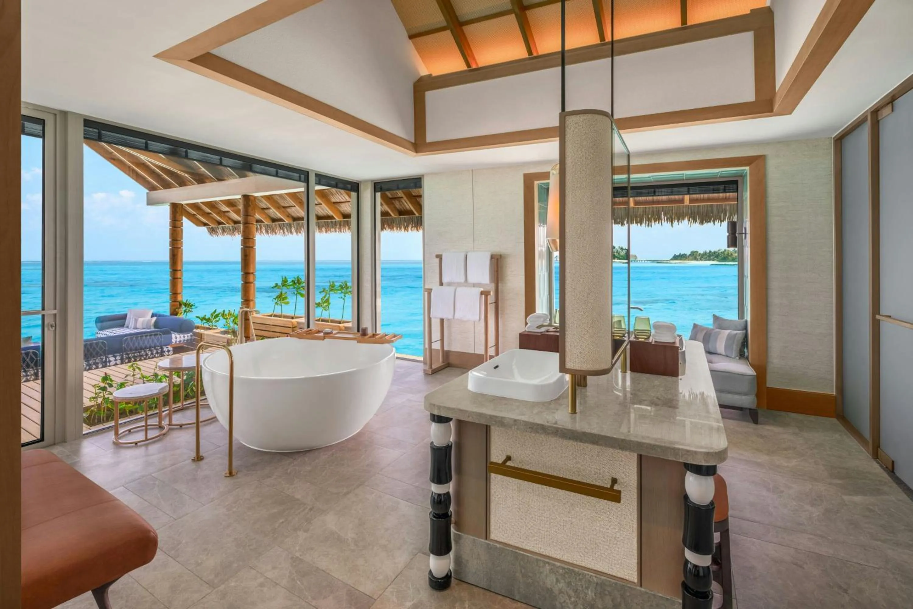 Bathroom in JW Marriott Maldives Kaafu Atoll Island Resort