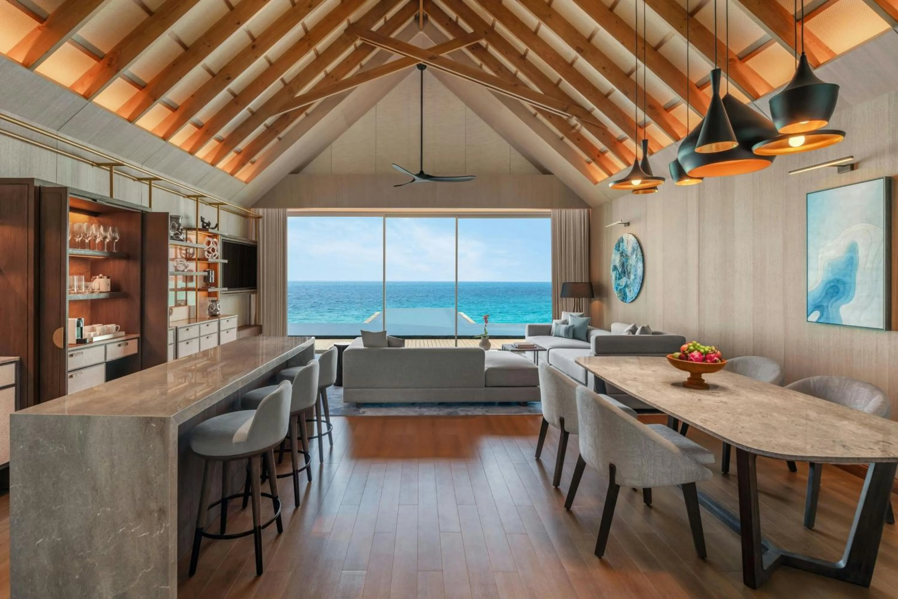 Living room in JW Marriott Maldives Kaafu Atoll Island Resort