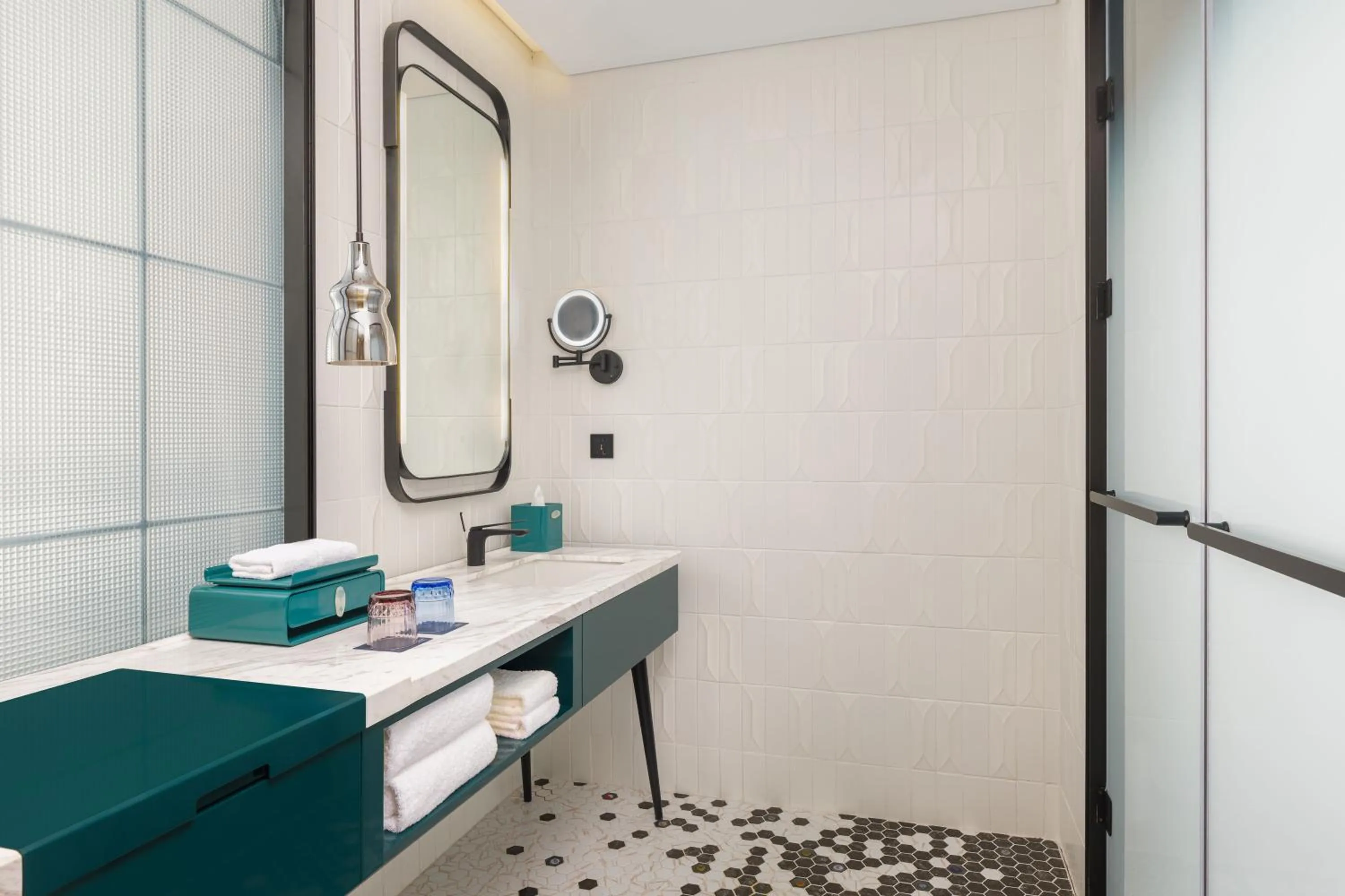 Bathroom in Renaissance Qingdao Hotel