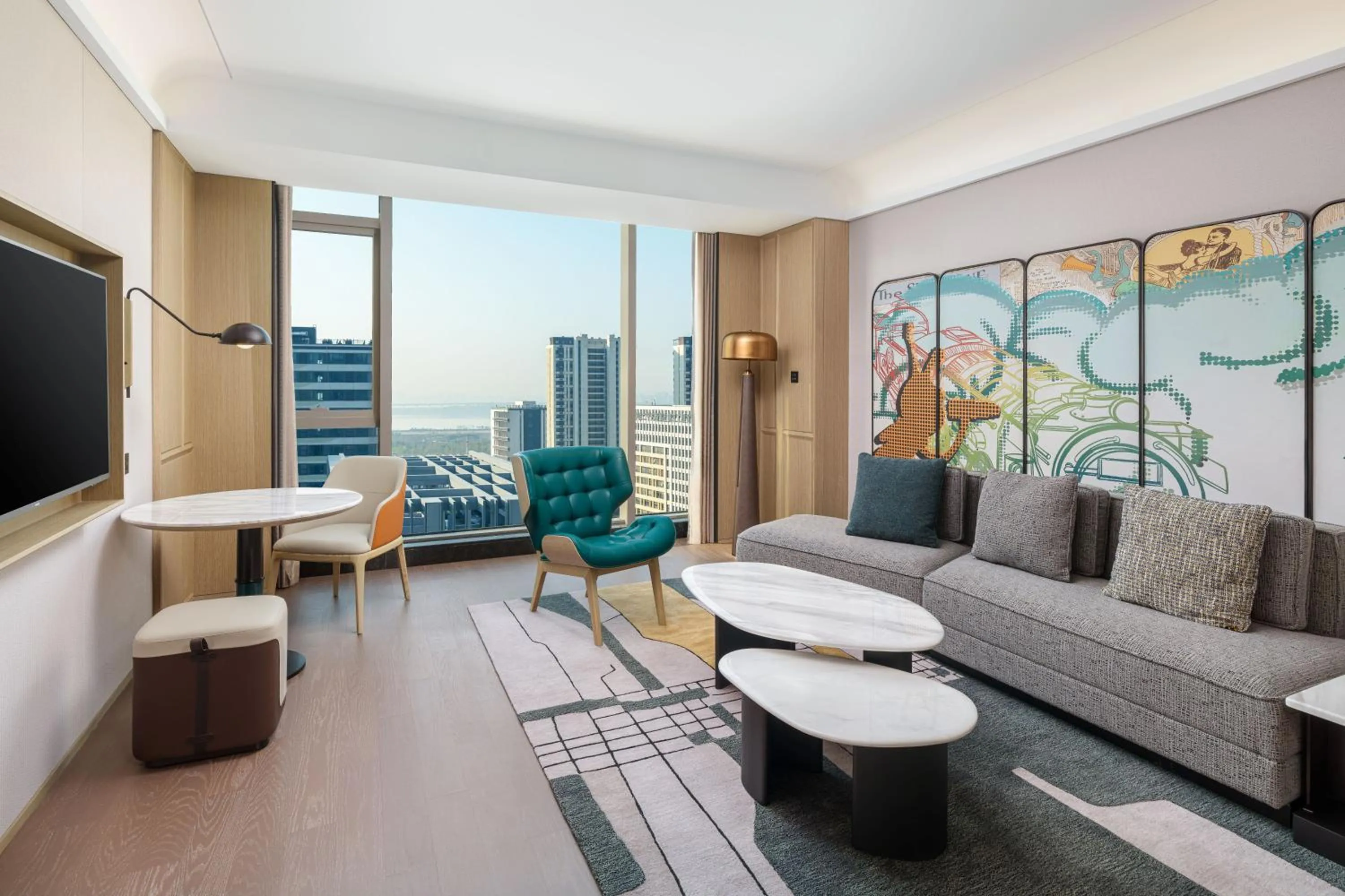 Living room in Renaissance Qingdao Hotel