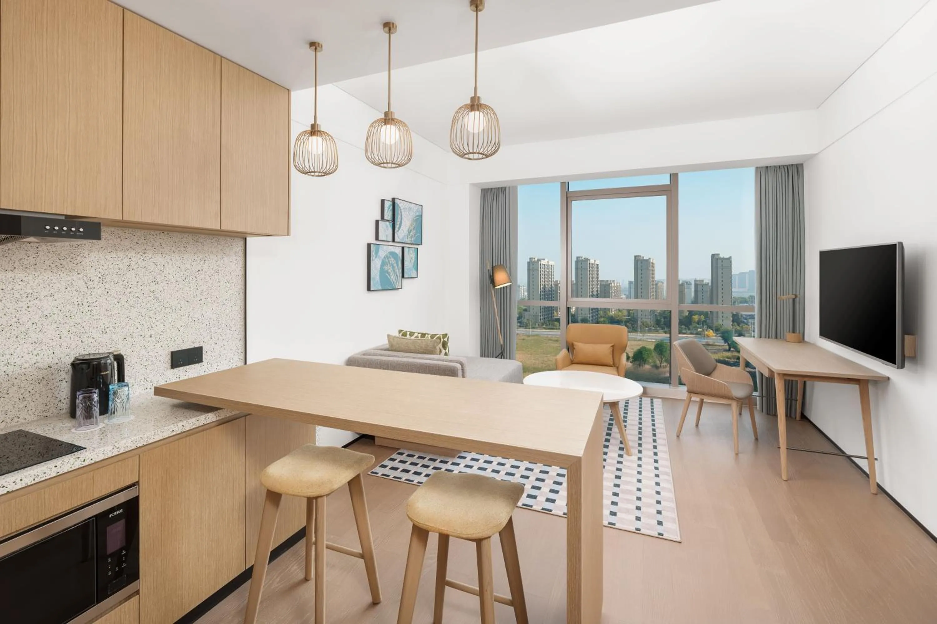 Photo of the whole room in Element Qingdao