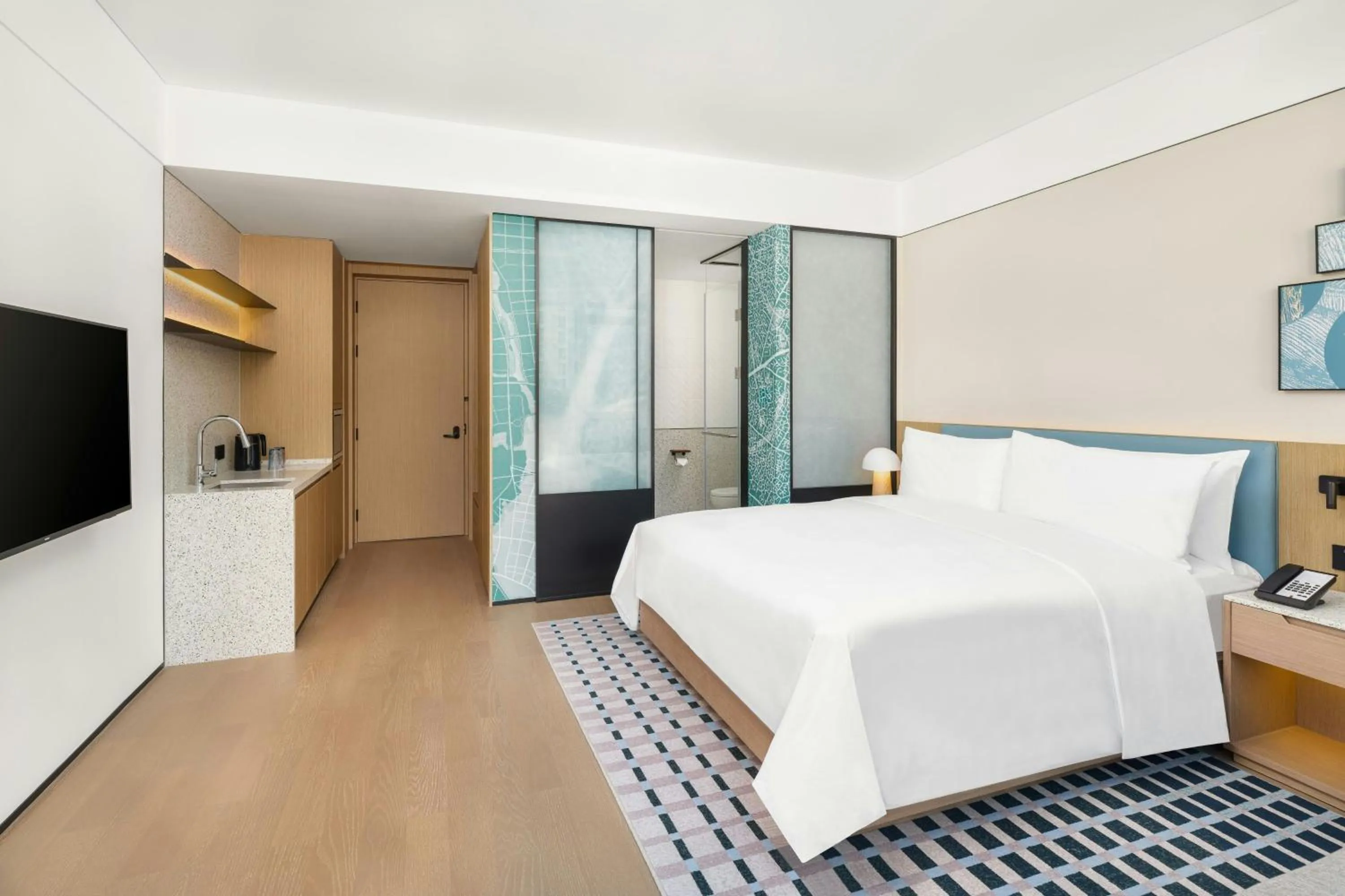 Bedroom, Bed in Element Qingdao