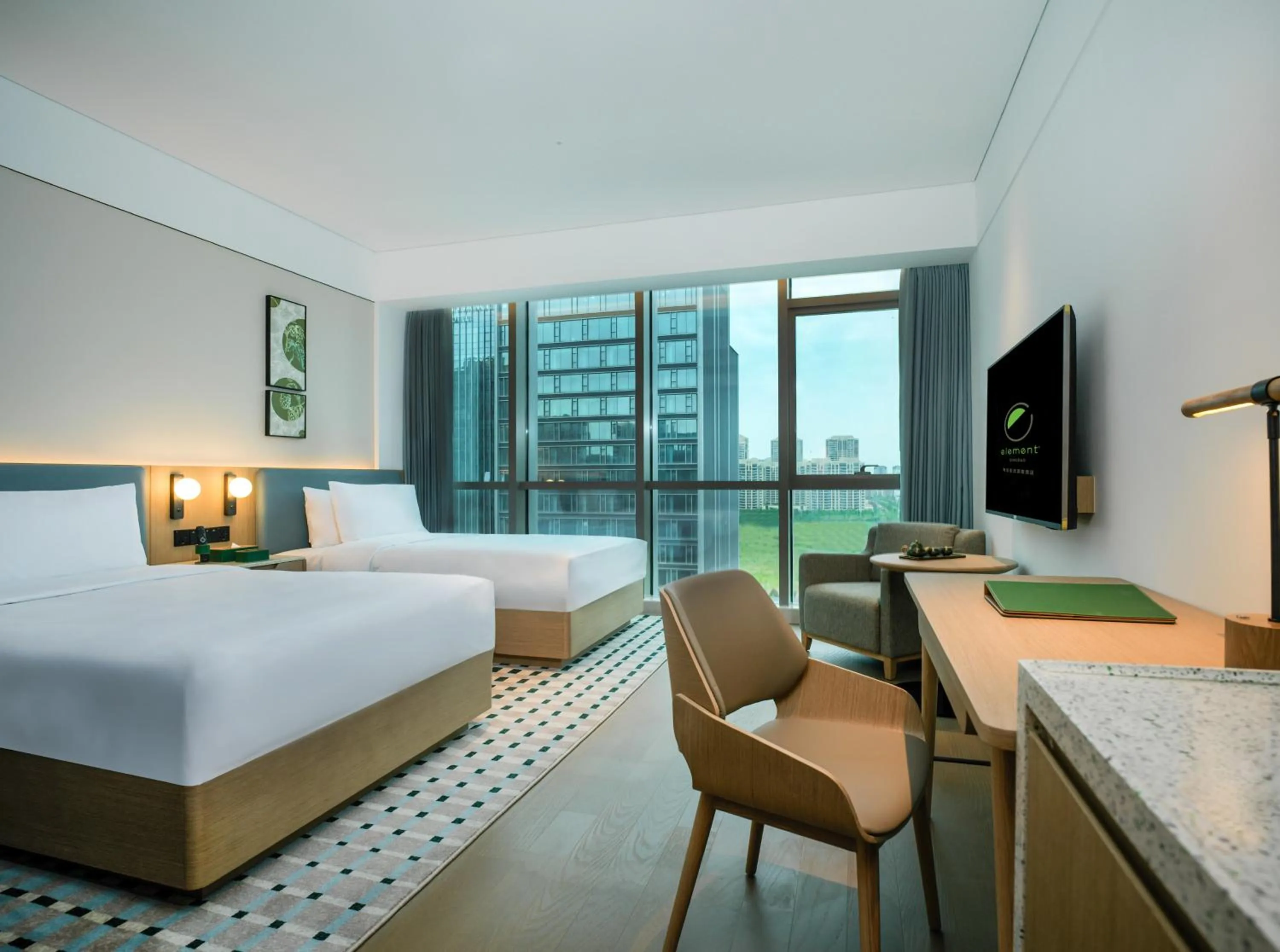 Bedroom, Bed in Element Qingdao