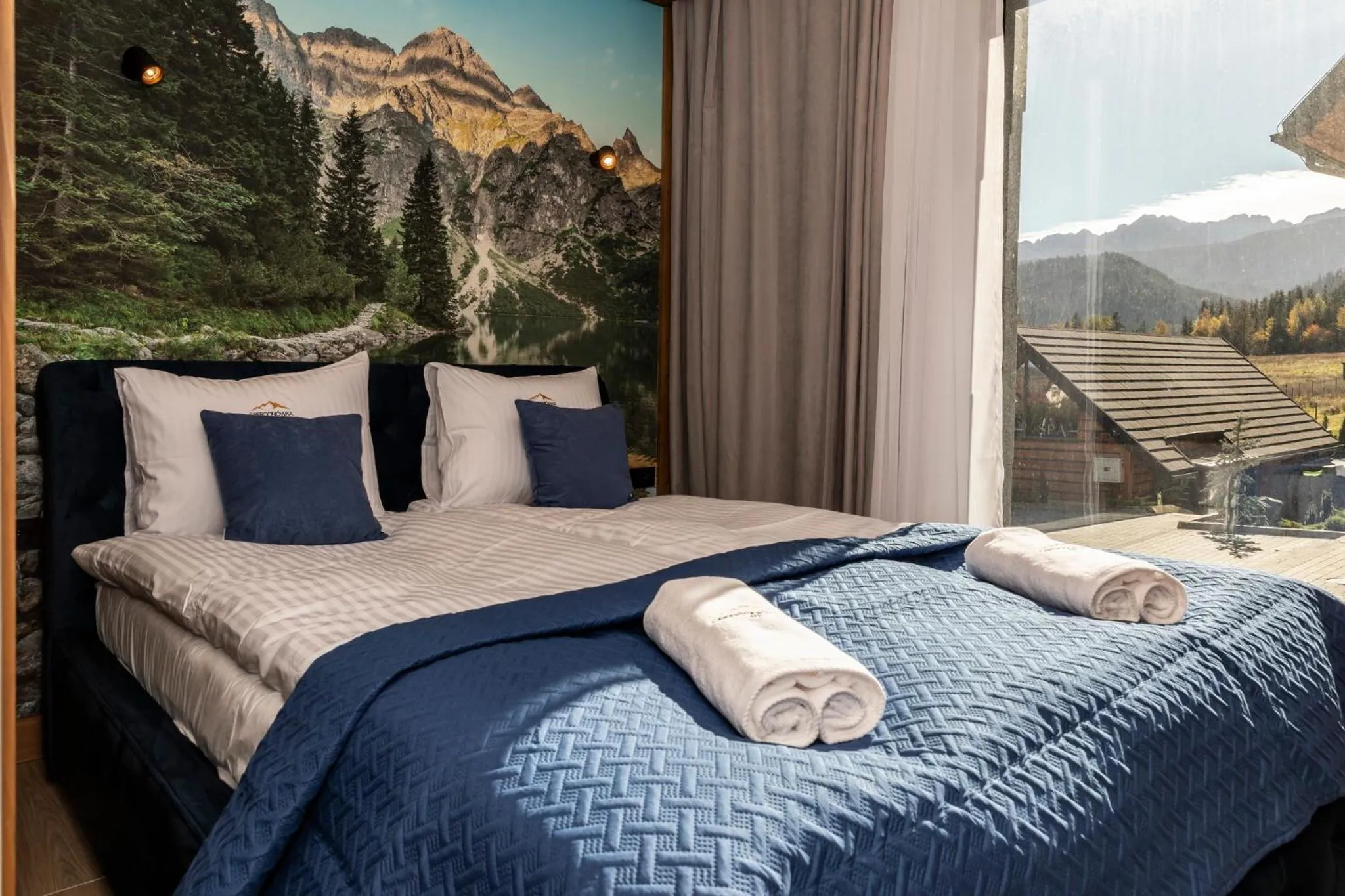 Bed in Oberconiówka Residence SPA - Mountain Base - Jaccuzi&Sauna