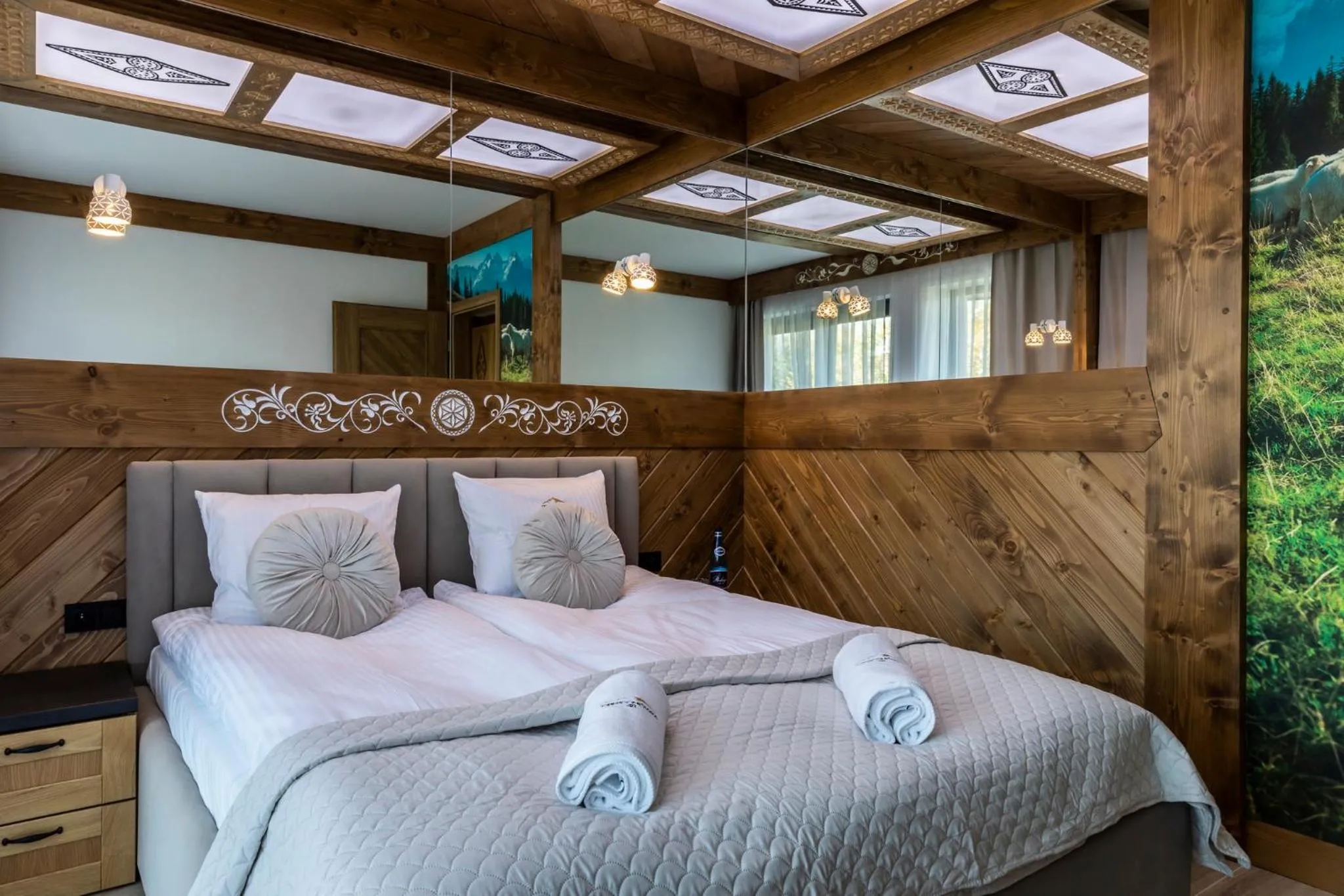 Bed in Oberconiówka Residence SPA - Mountain Base - Jaccuzi&Sauna