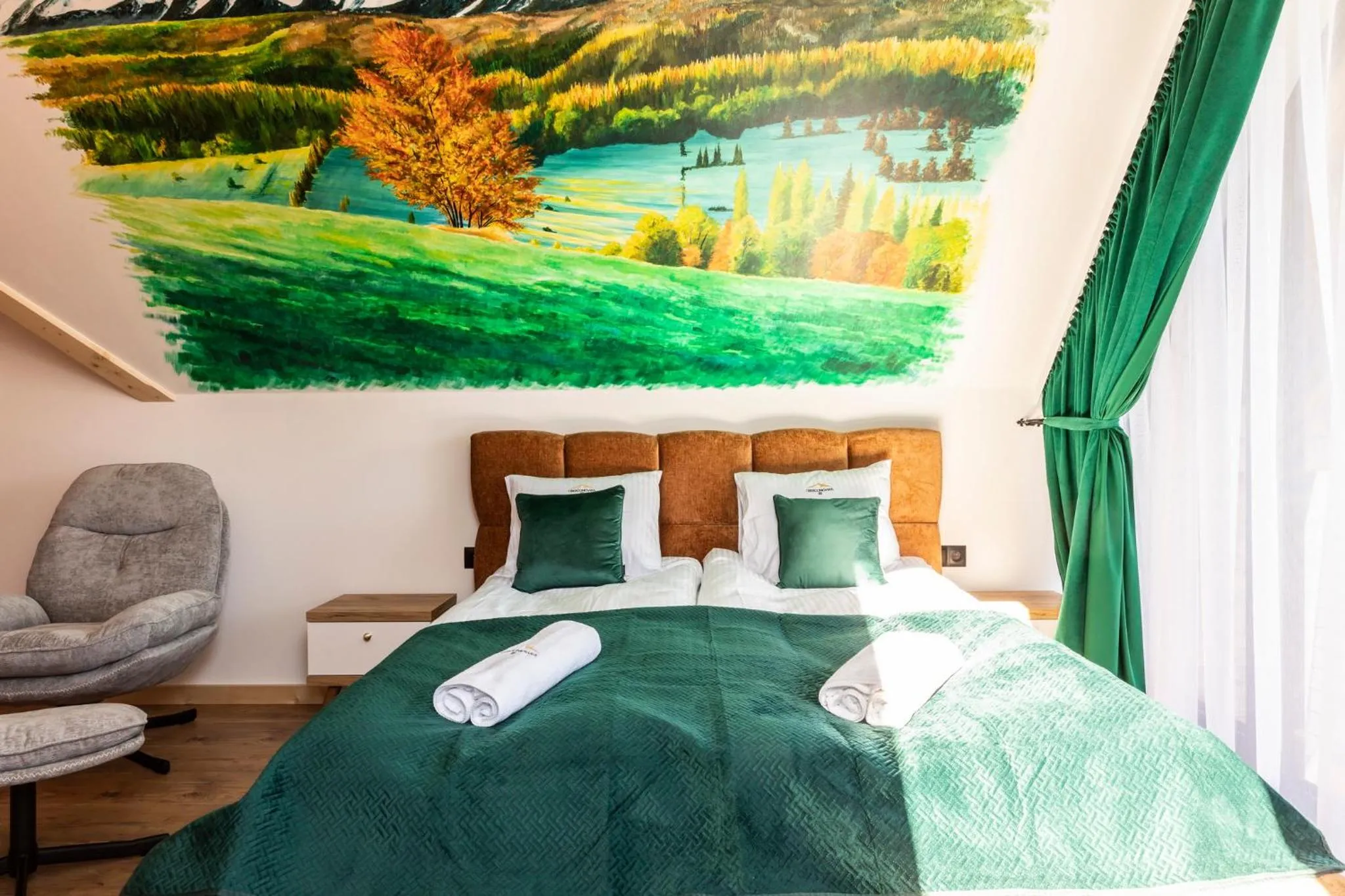 Bed in Oberconiówka Residence SPA - Mountain Base - Jaccuzi&Sauna
