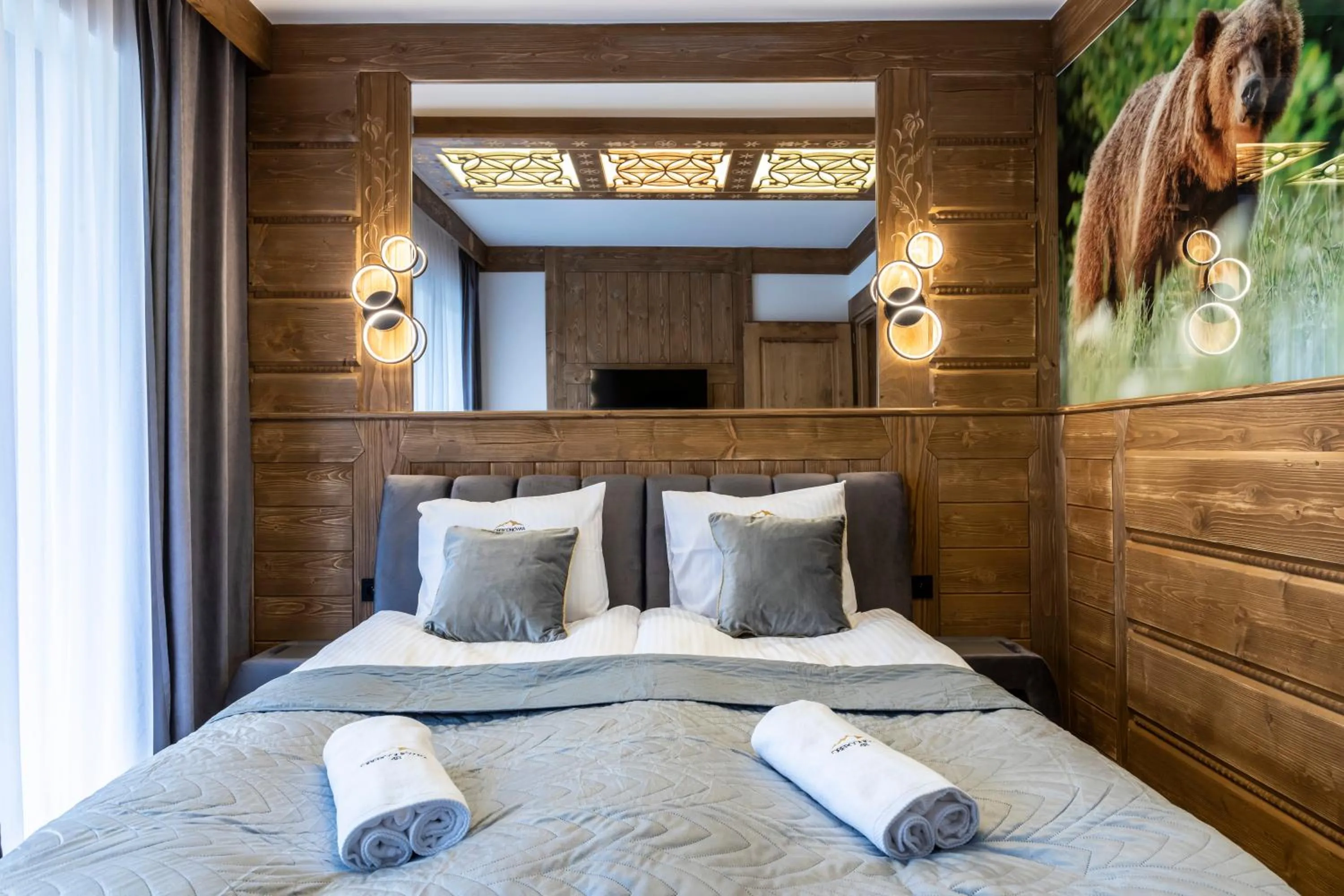 Bed in Oberconiówka Residence SPA - Mountain Base - Jaccuzi&Sauna