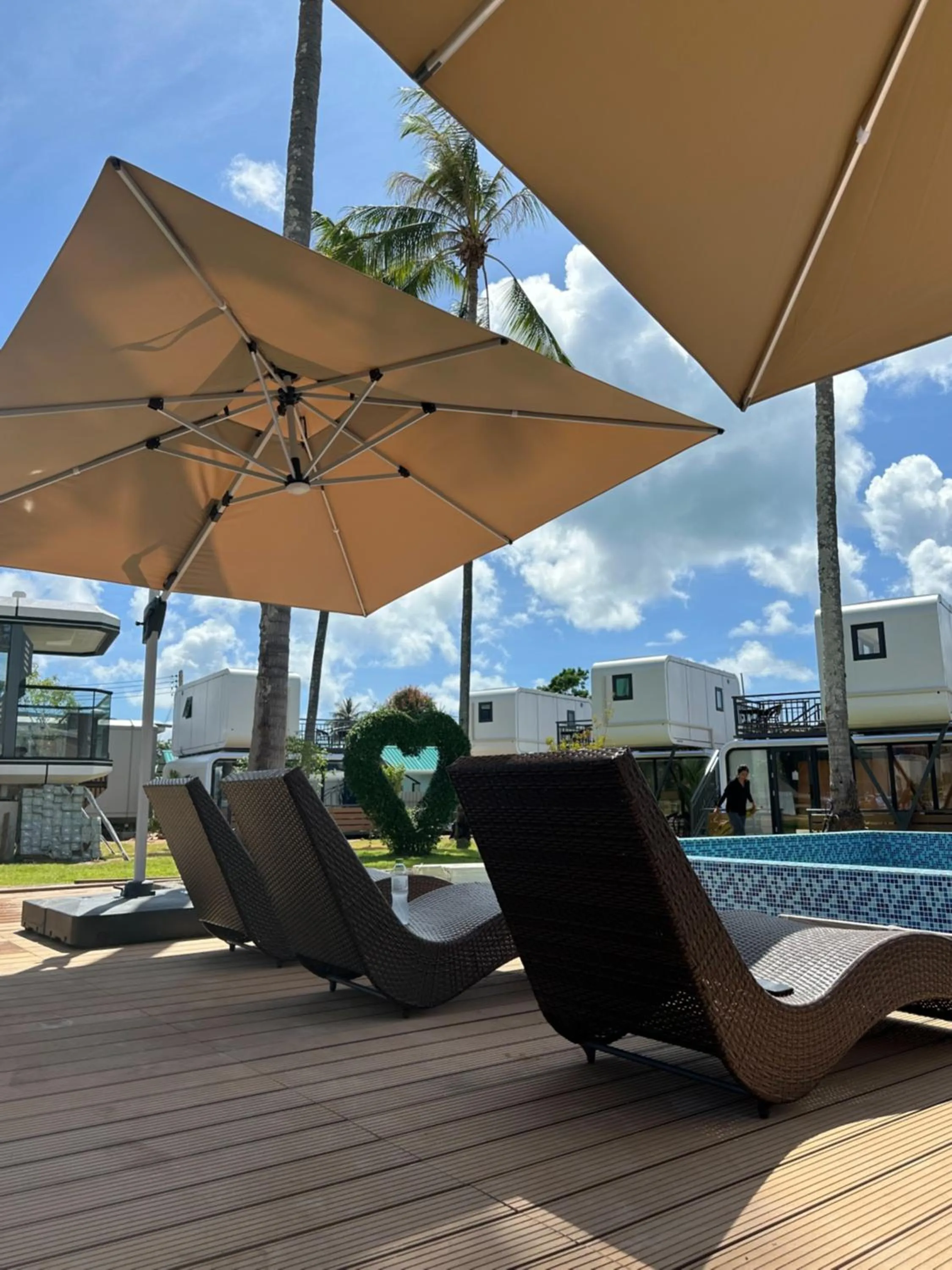 Pool view in Space House Hotel Phuket