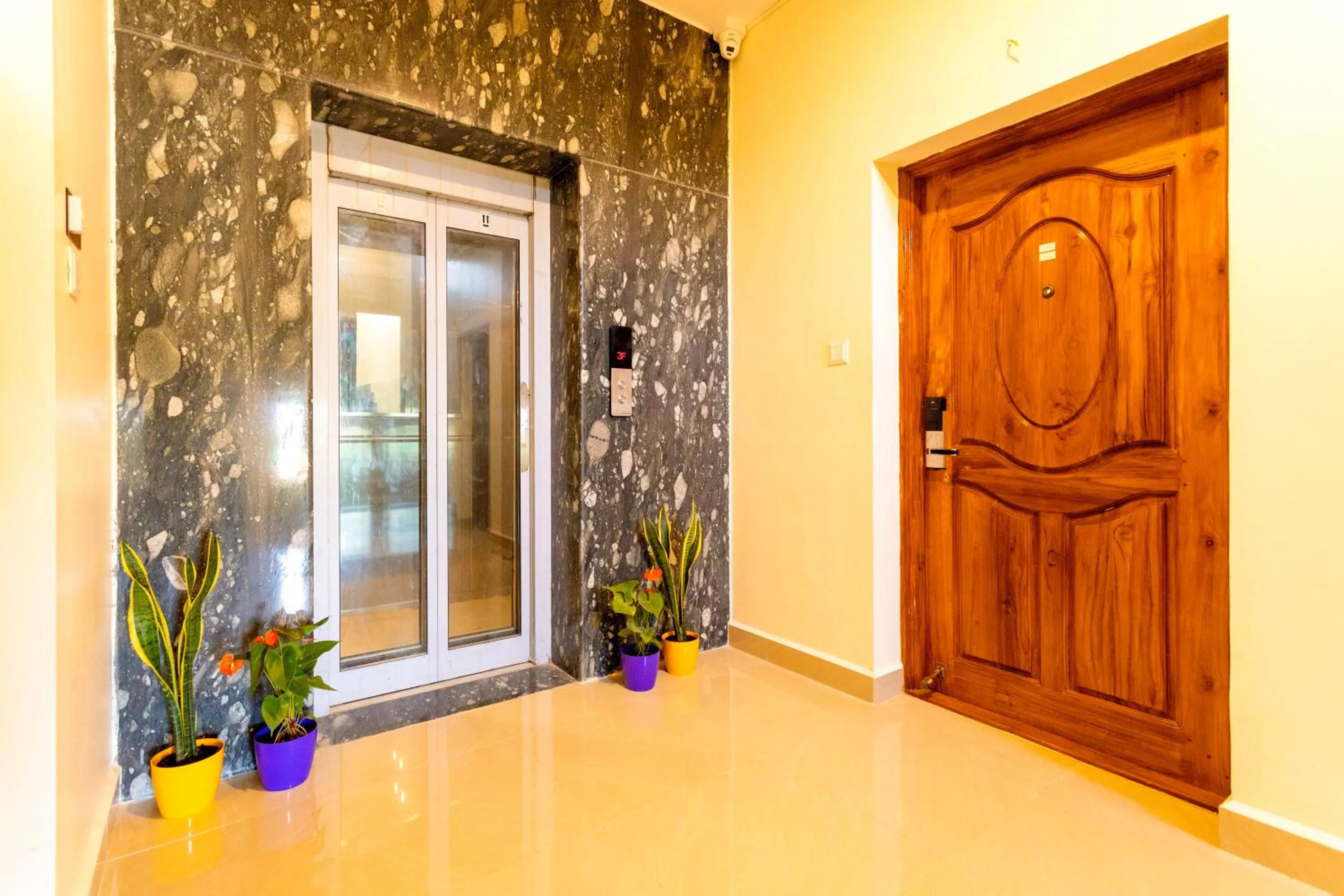 elevator in Mcity Elite Suites