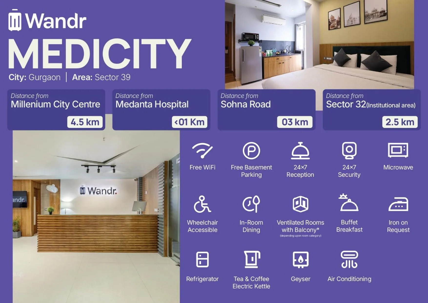 Other in Wandr Hotel Medicity Gurugram, Near Medanta Hospital