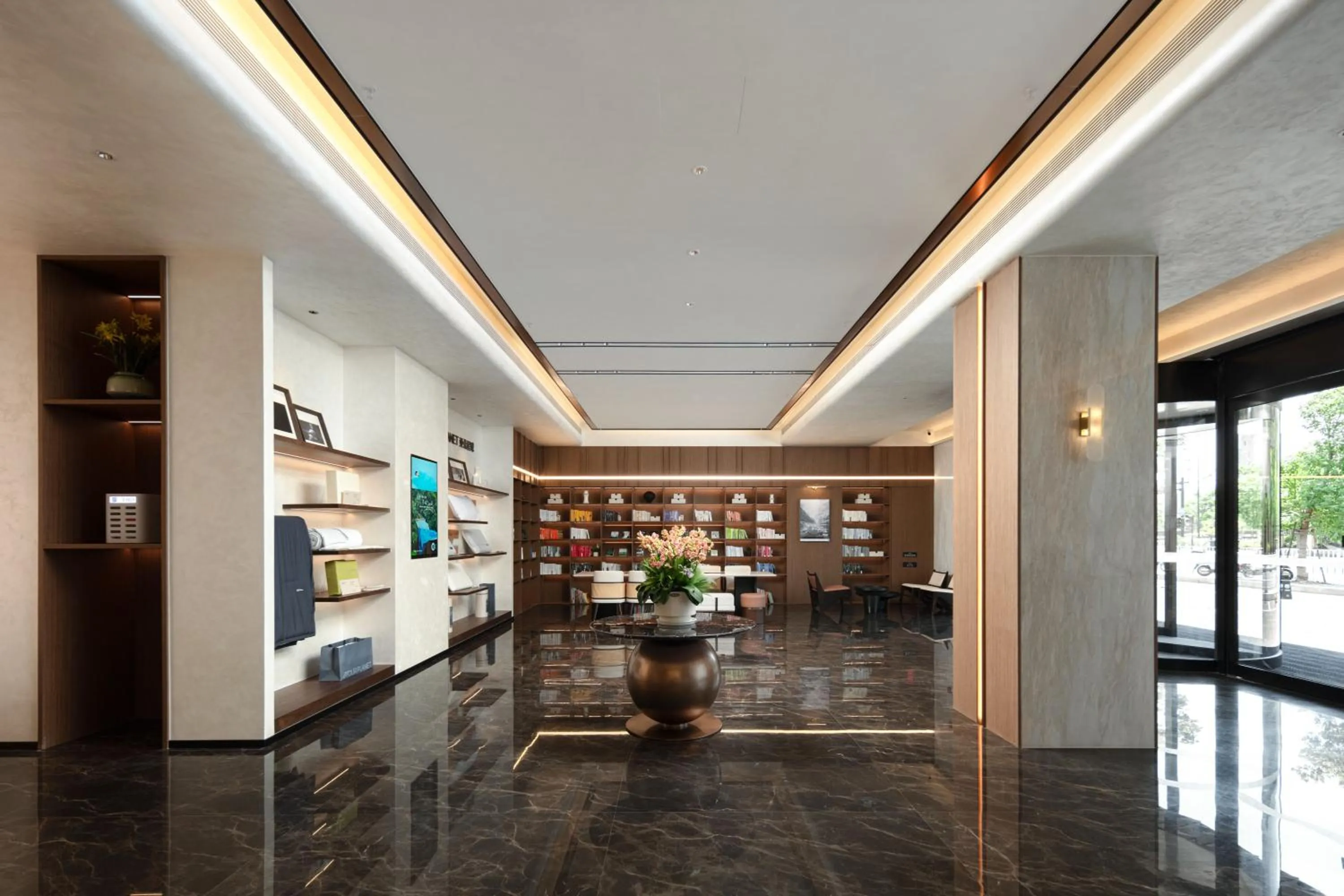 Seating area in Atour Hotel Hangzhou Xiaoshan Kaiyuan Plaza