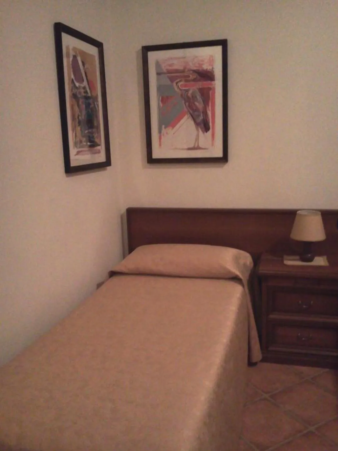 Decorative detail, Bed in Albergo Al Portico