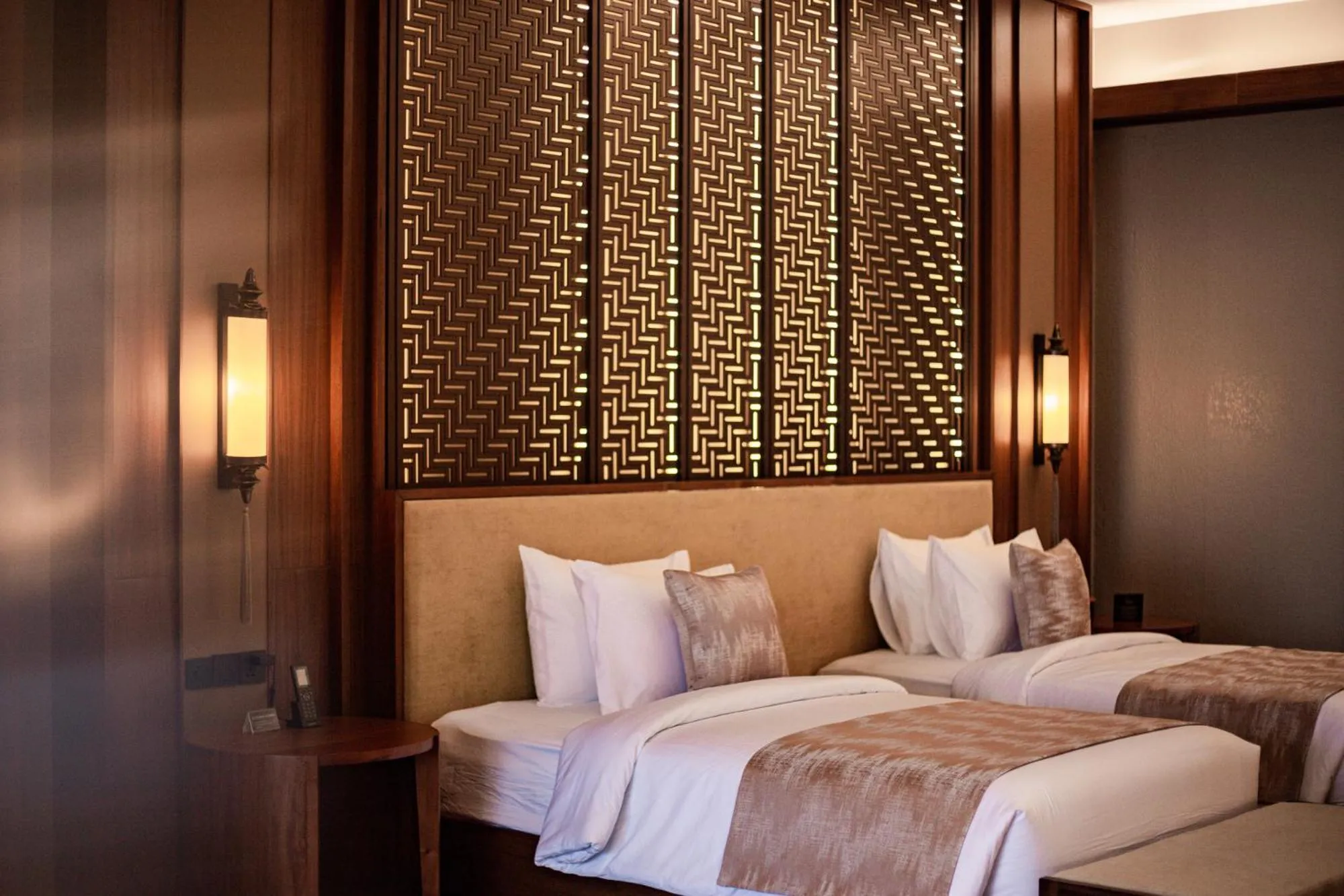 Bed in Plataran Puncak Suites