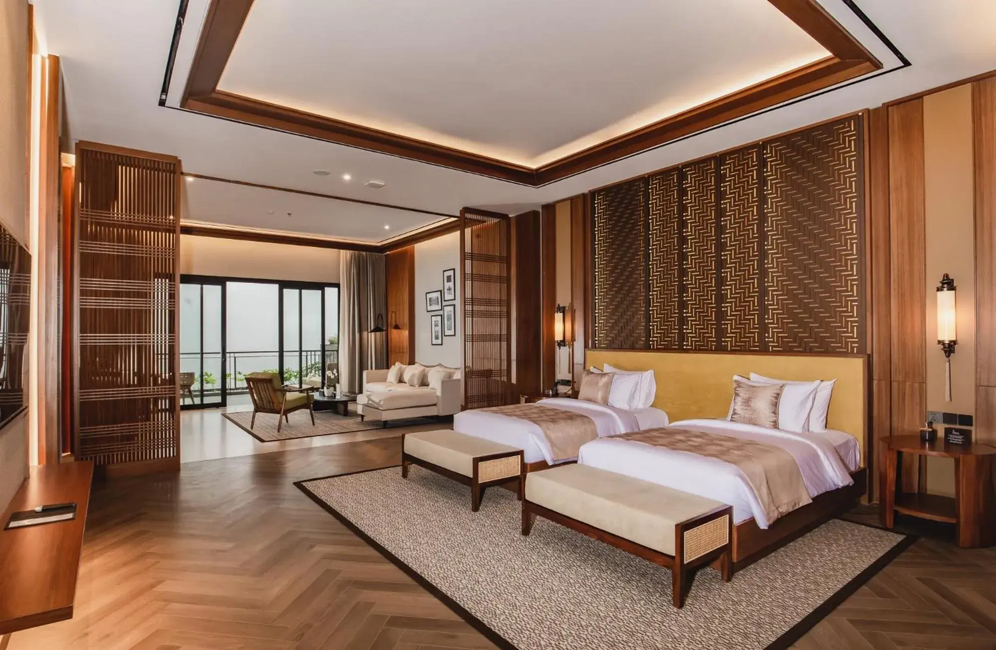 Premier Suite Twin in Plataran Puncak Suites Premier Suite Twin in Plataran Puncak Suites