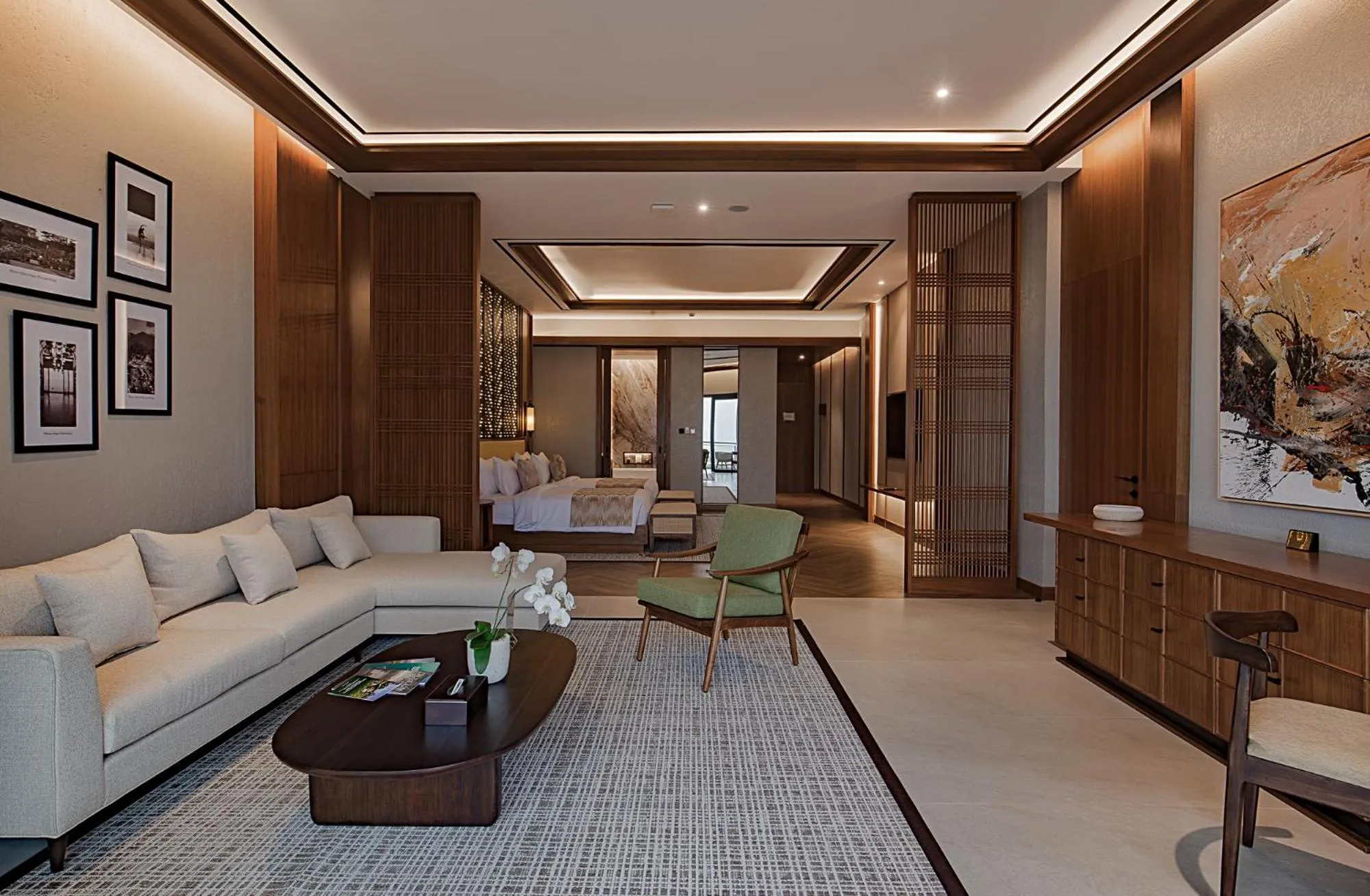 Living room in Plataran Puncak Suites