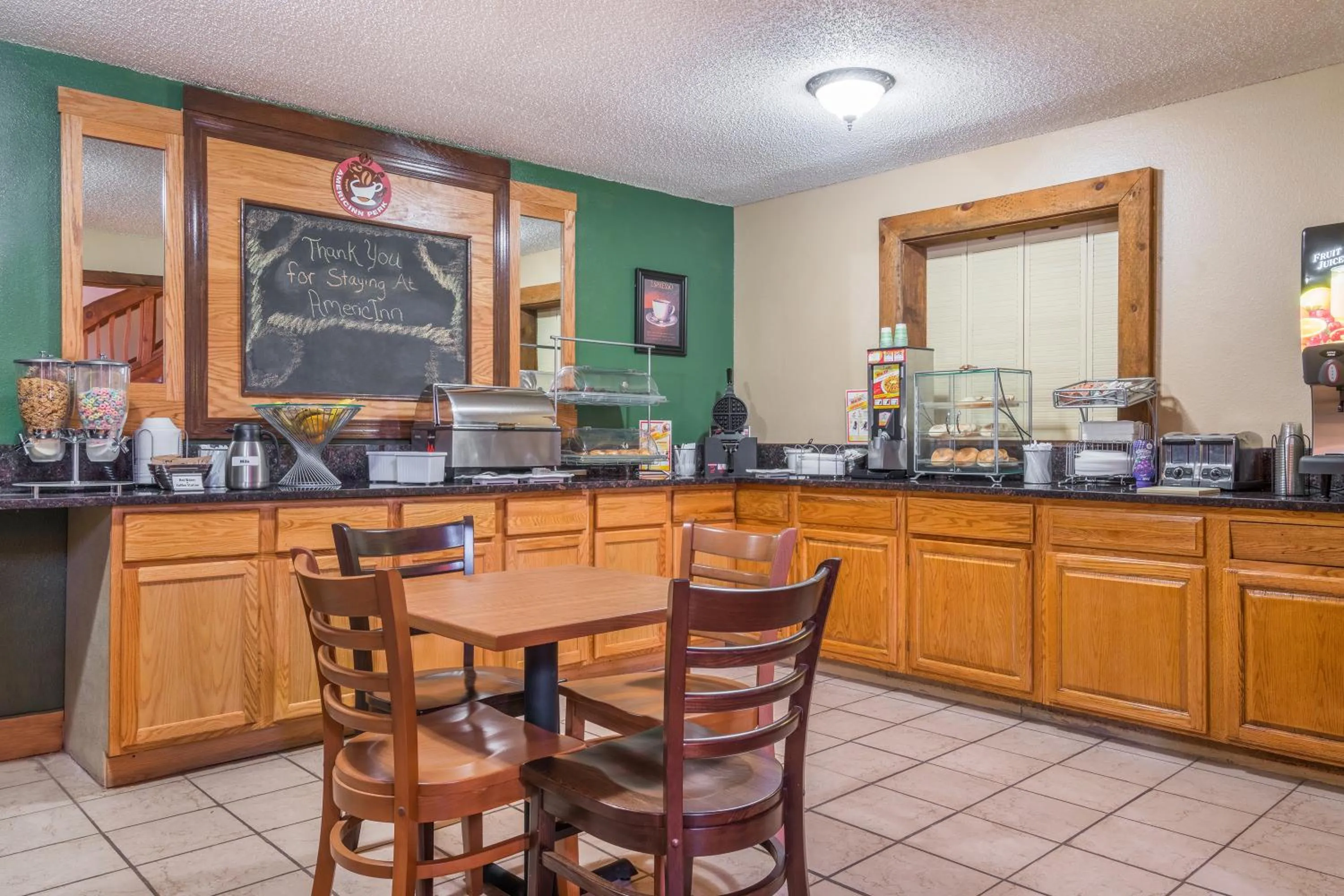 American breakfast in AmericInn by Wyndham Black River Falls I-94 on ATV Trail