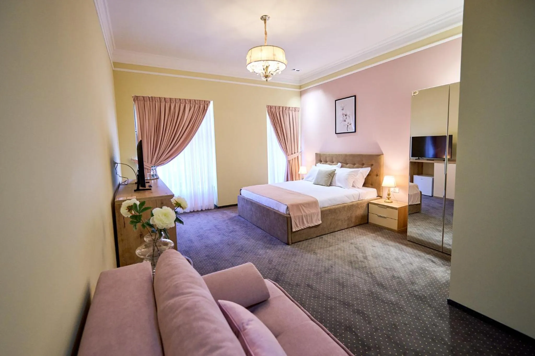 Living room, Bed in G Danube Boutique Hotel