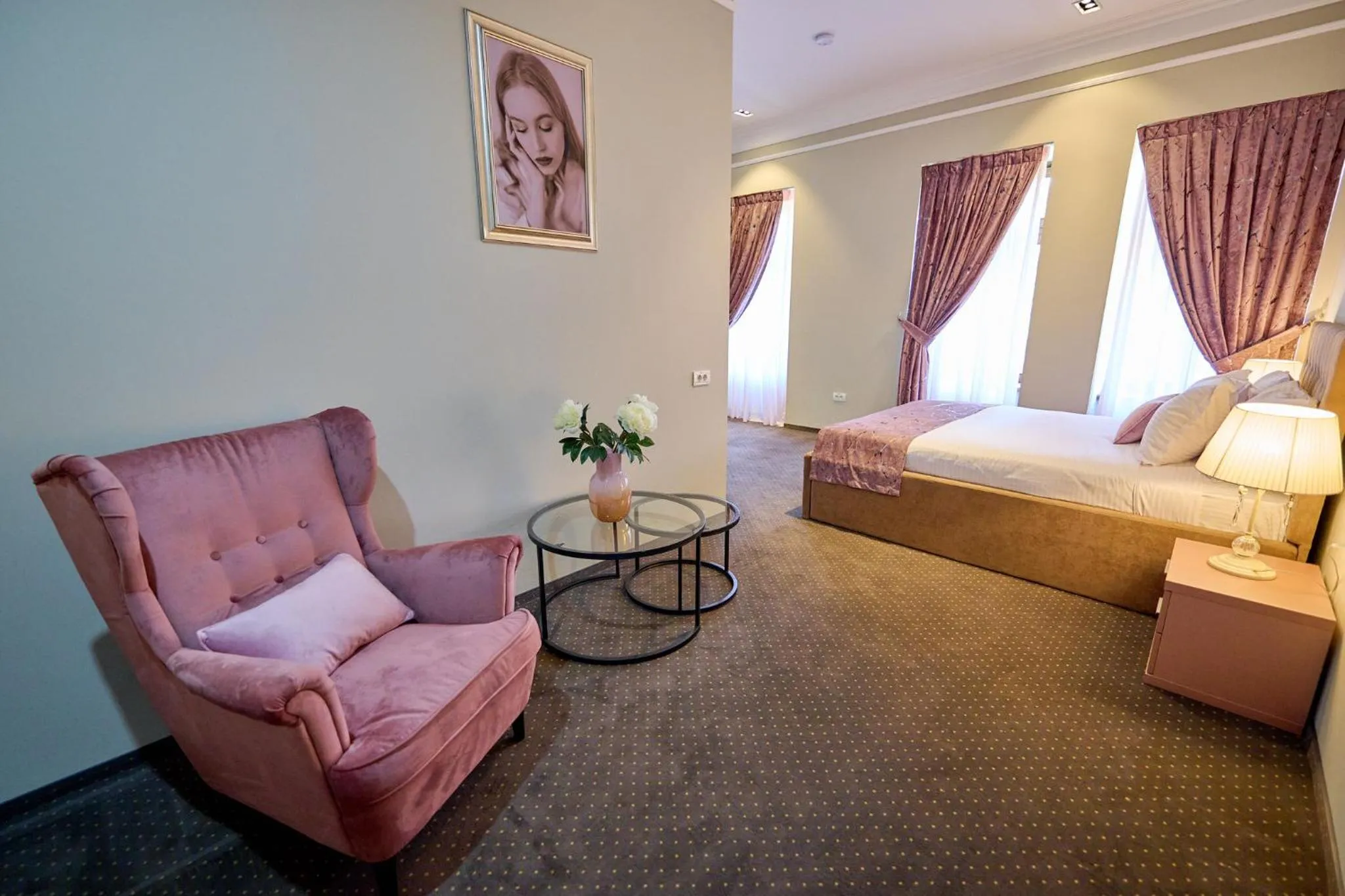 Living room, Bed in G Danube Boutique Hotel