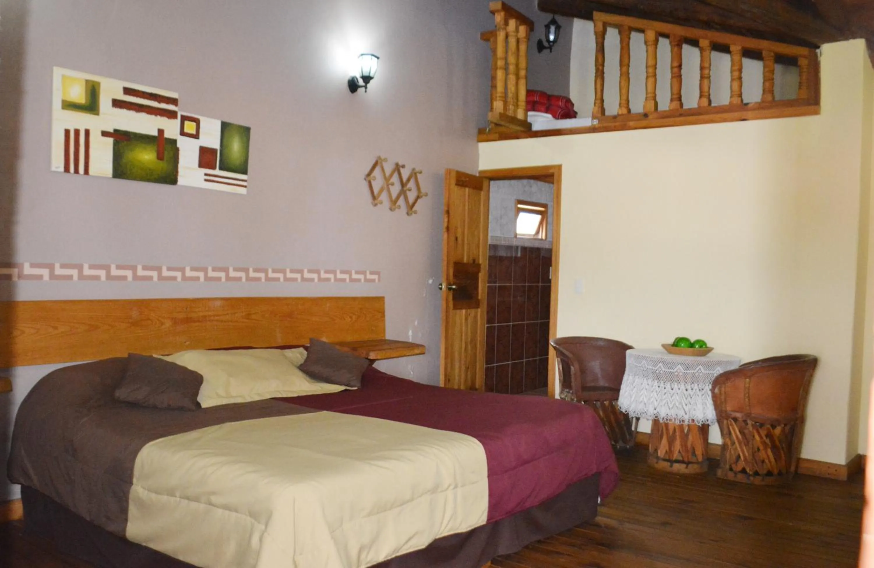 Bed in La Vieja Casona Hotel