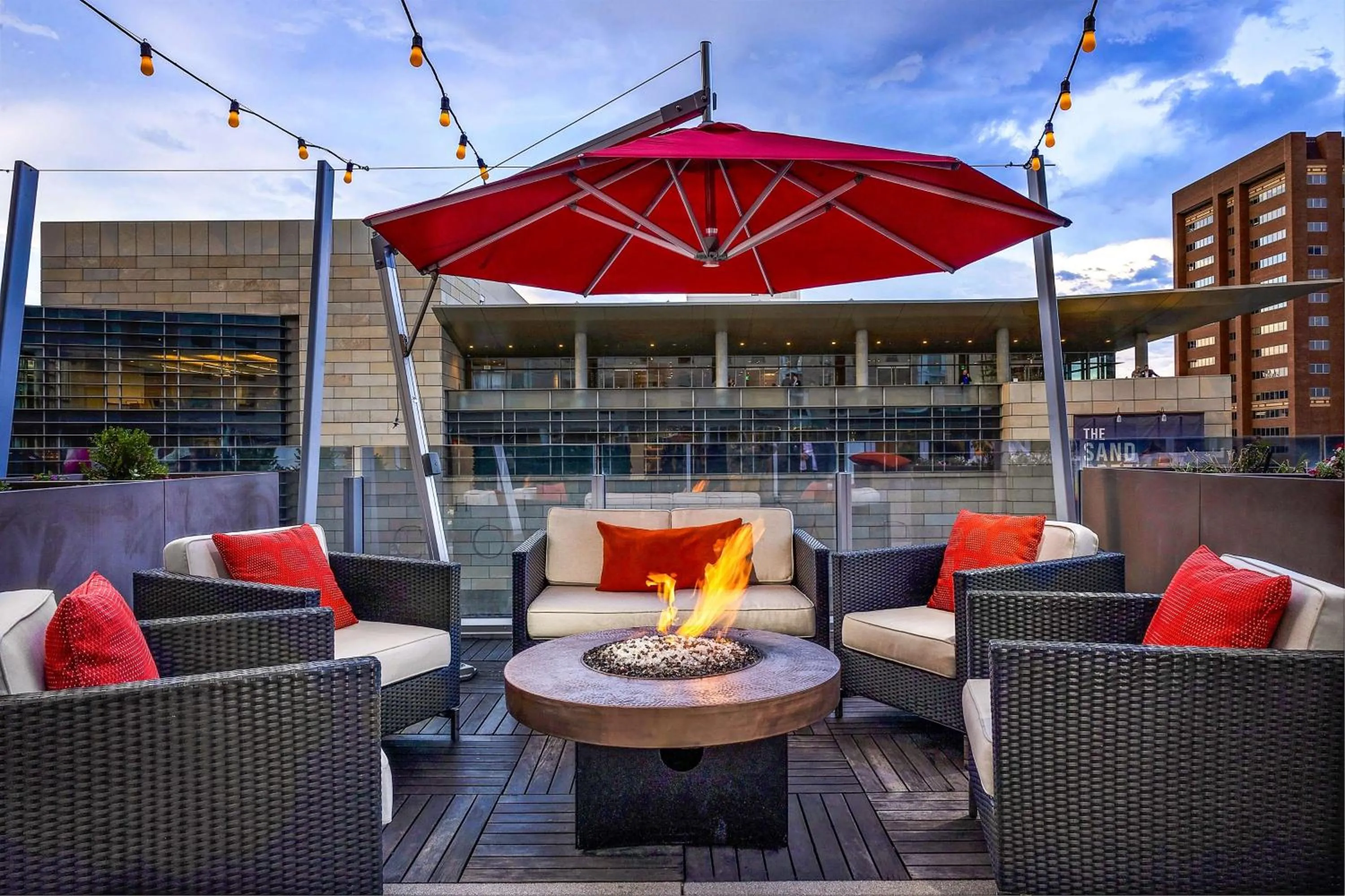 Patio in The Art Hotel Denver, Curio Collection by Hilton