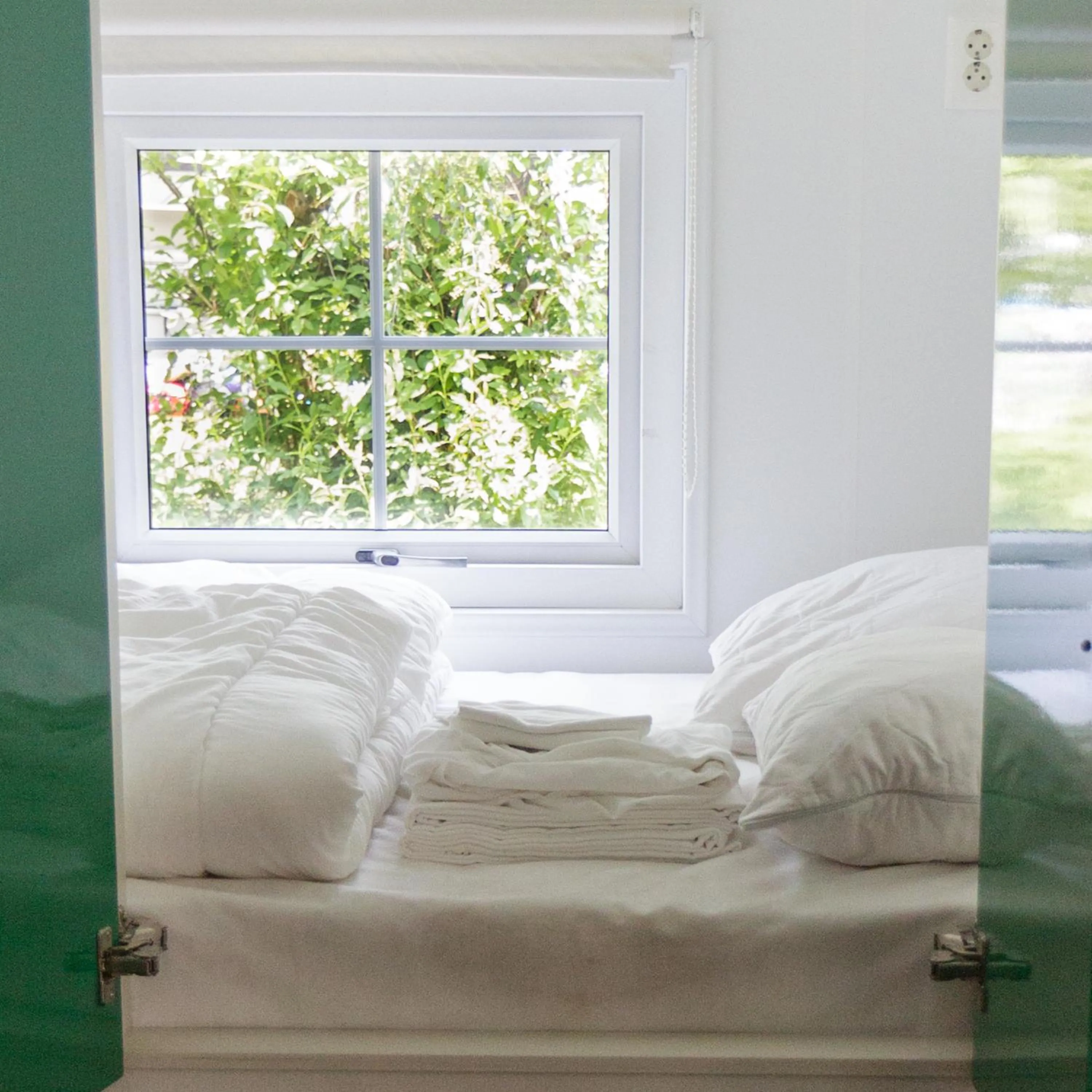 Bedroom, Bed in Familiecamping De Vossenburcht