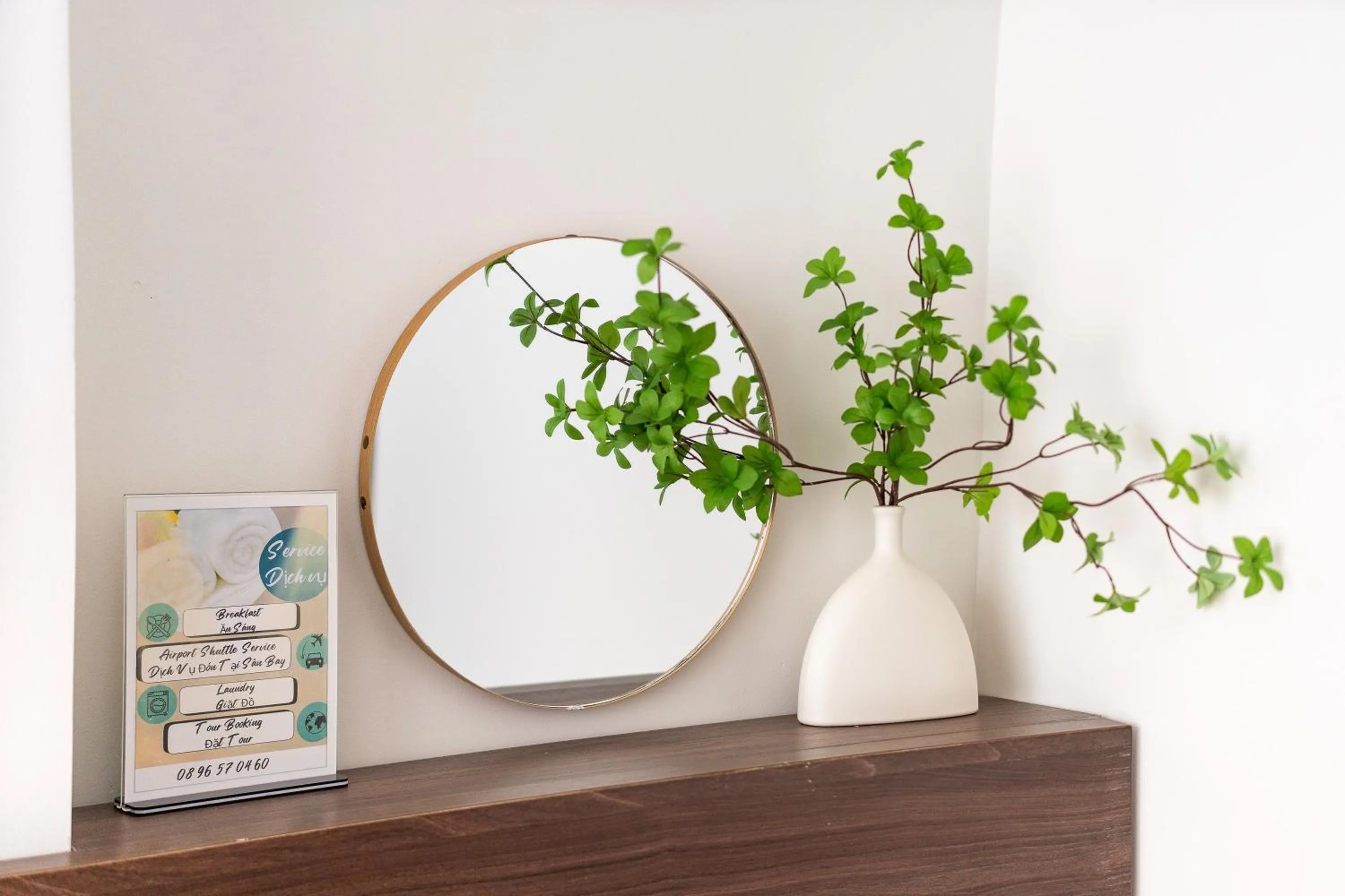 Decorative detail in Galaxy Boutique Sai Gon Central Hotel