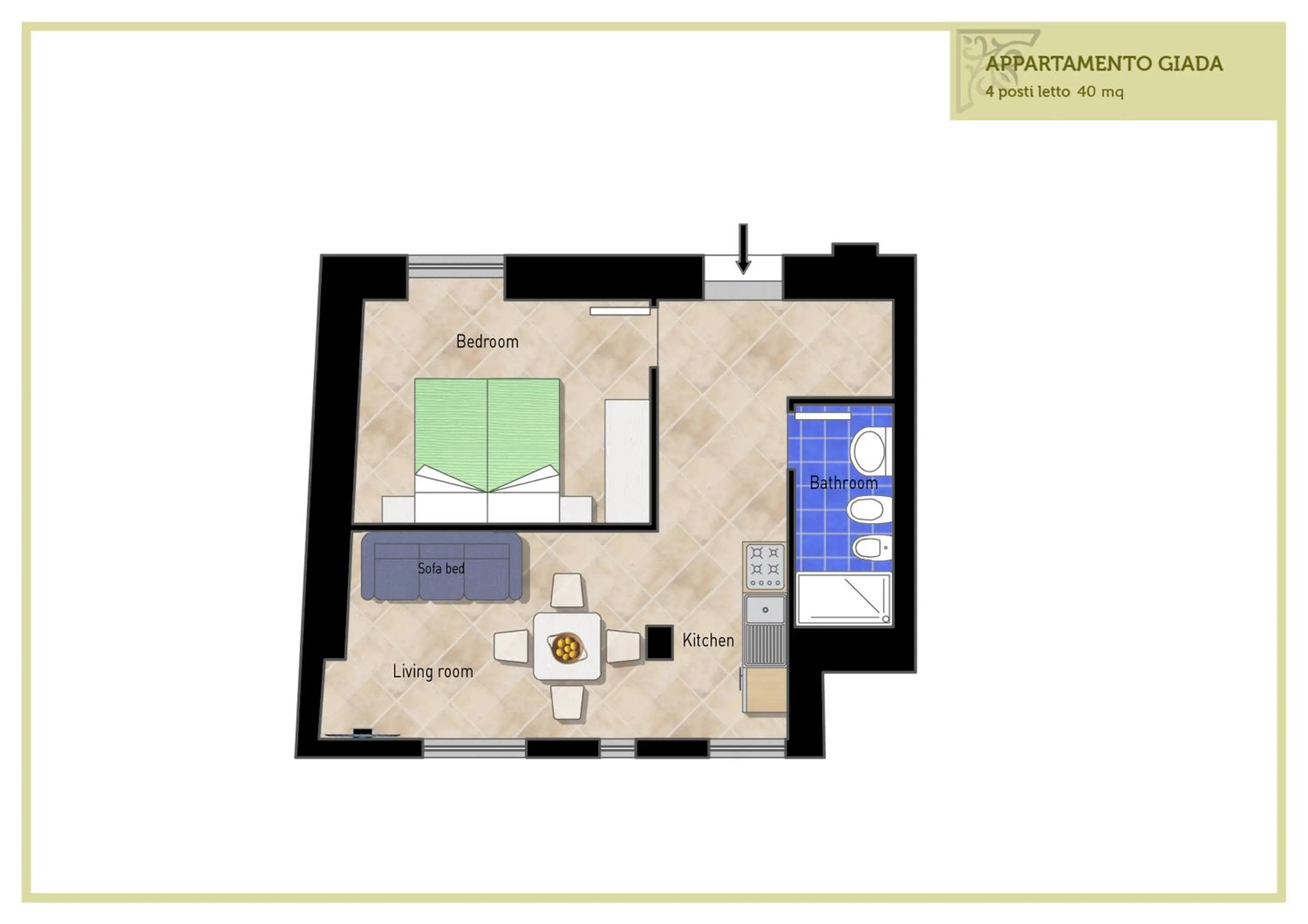 Floor plan in Lemon Flats Sorrento