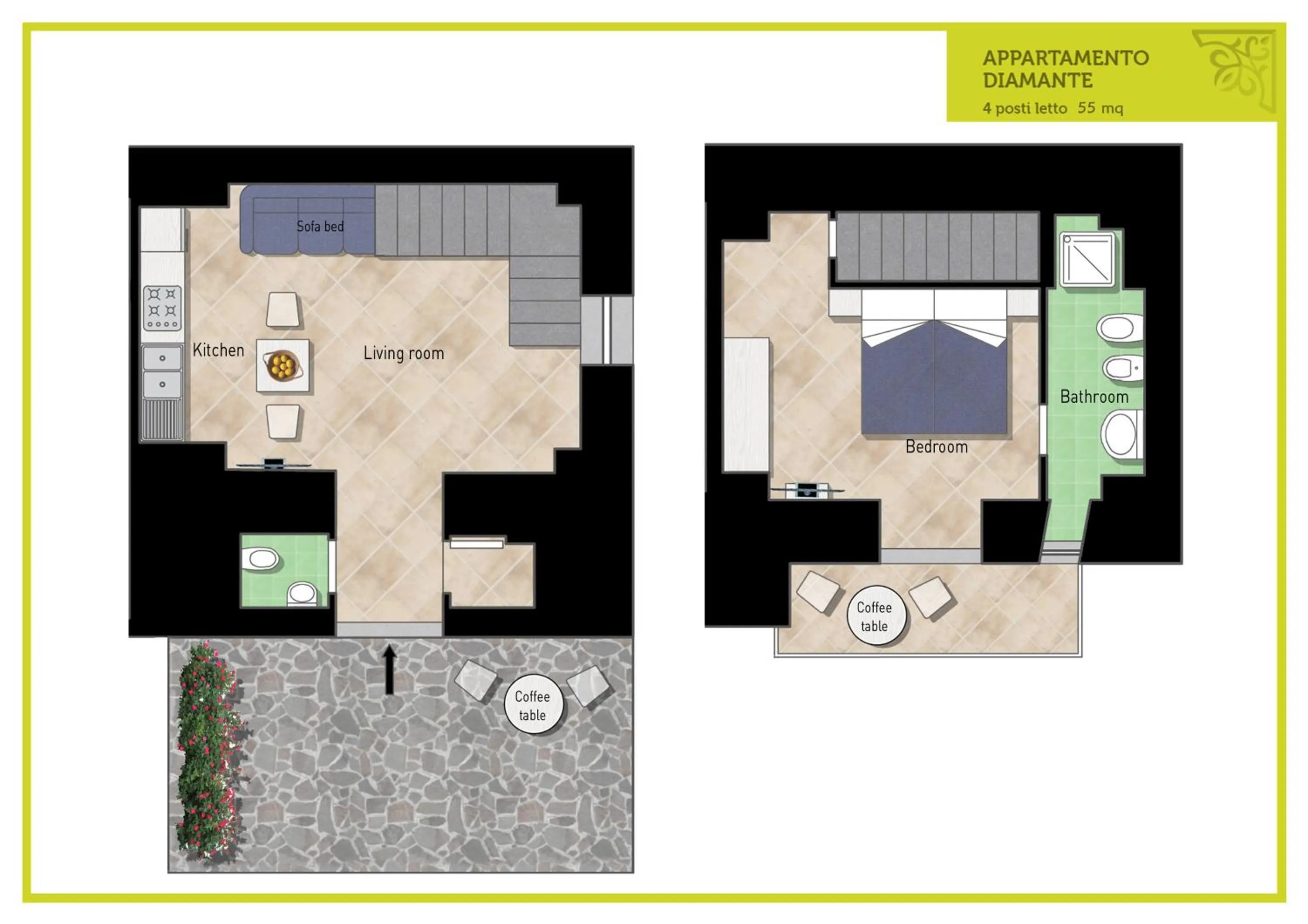 Floor plan in Lemon Flats Sorrento