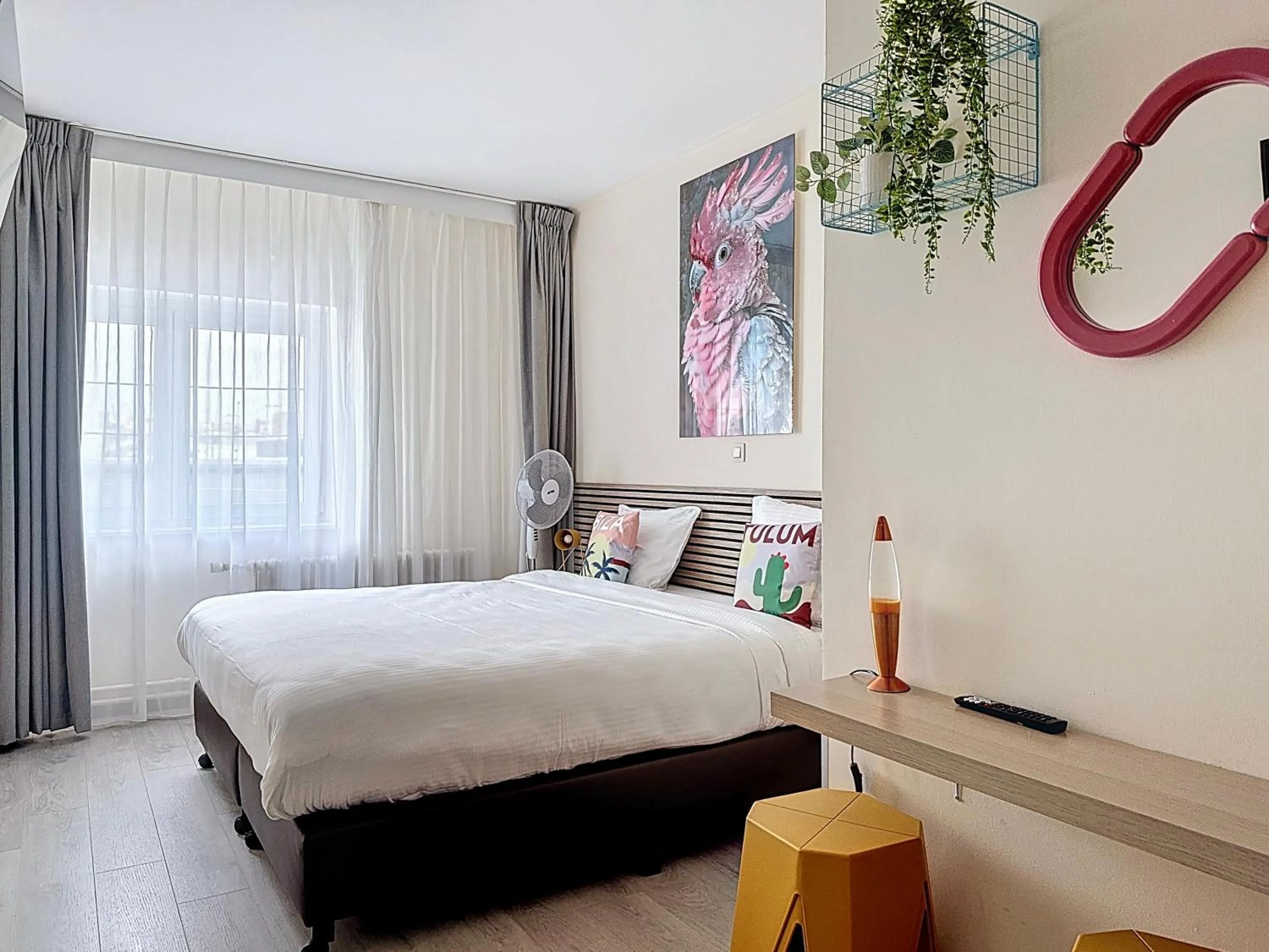 Bed in Slina Hotel Brussels